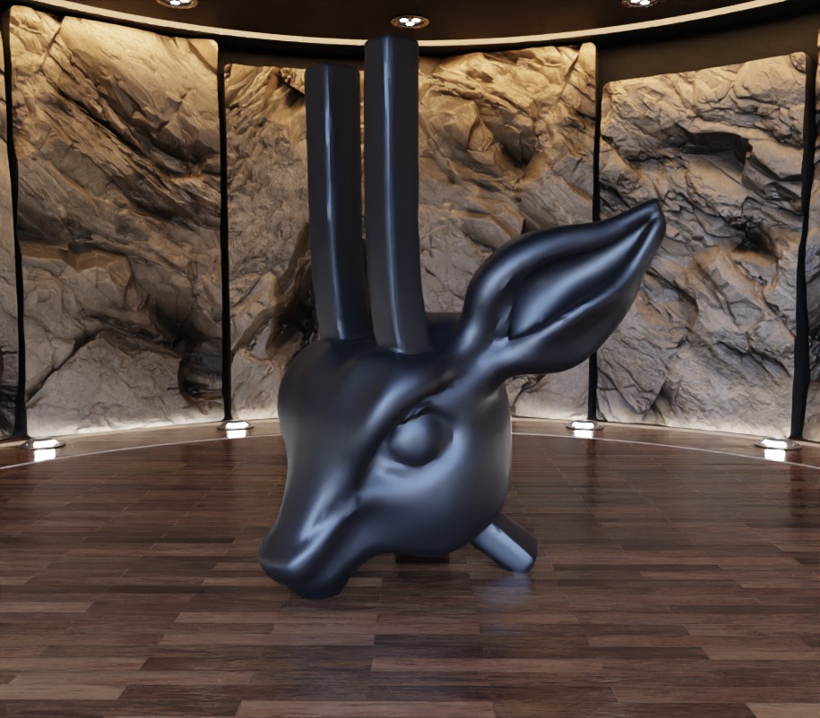 Antelope n Rhyno Decorative Sculpture Fan Art Toy 3D print model_14