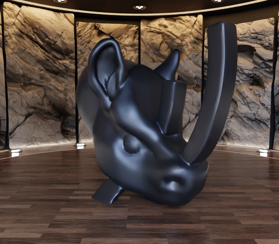 Antelope n Rhyno Decorative Sculpture Fan Art Toy 3D print model_19