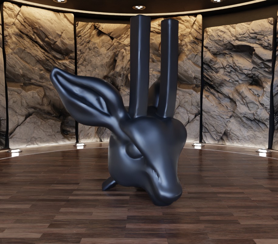 Antelope n Rhyno Decorative Sculpture Fan Art Toy 3D print model_18