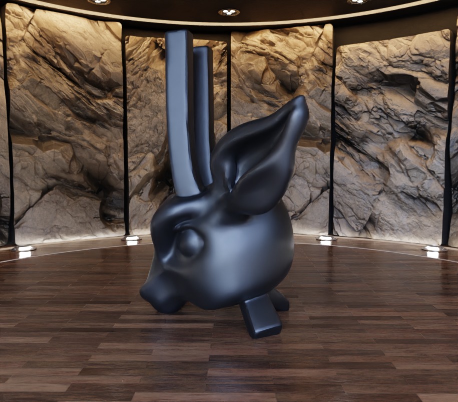 Antelope n Rhyno Decorative Sculpture Fan Art Toy 3D print model_12