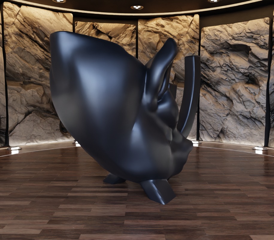 Antelope n Rhyno Decorative Sculpture Fan Art Toy 3D print model_7