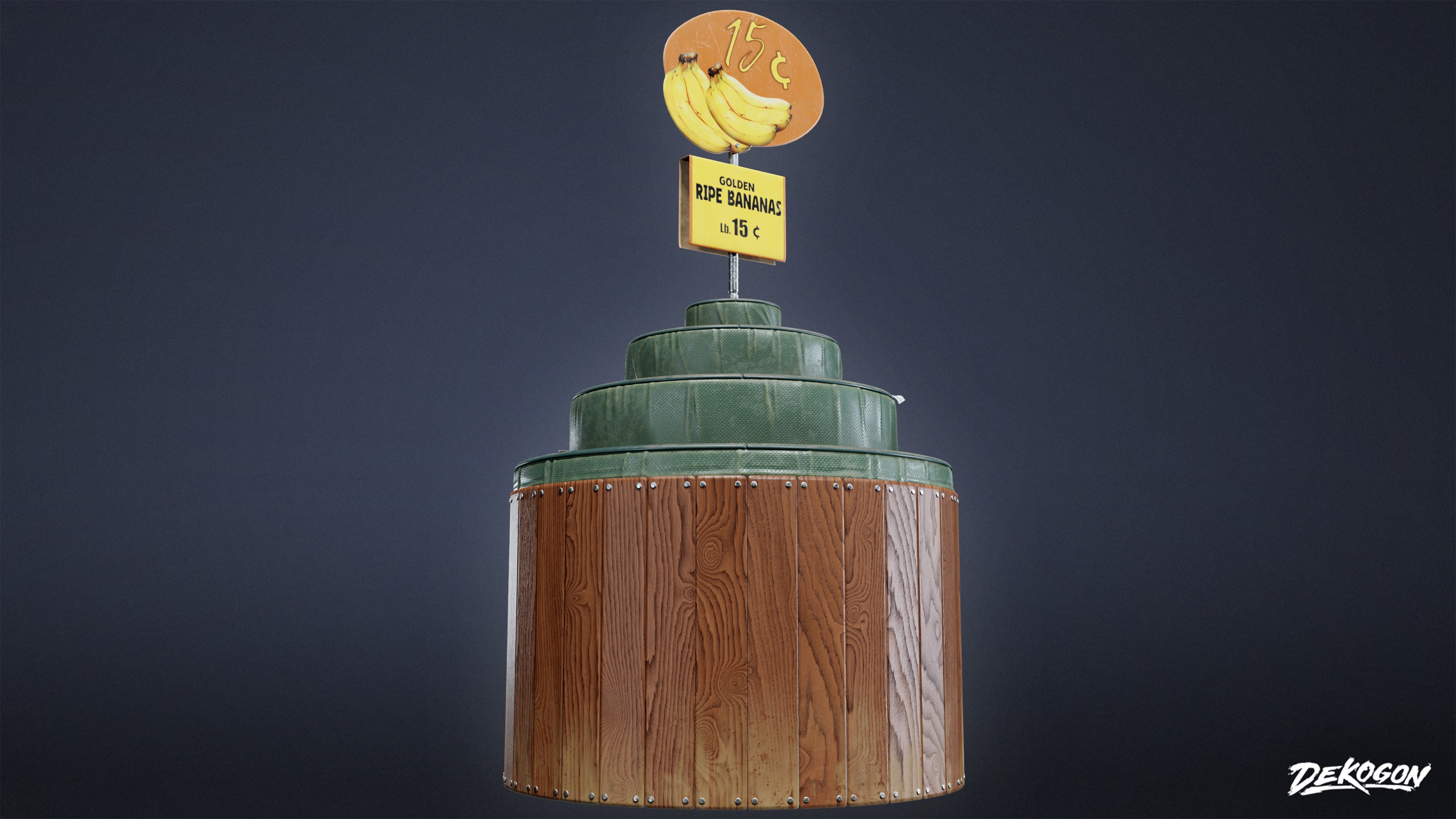 GROCERY - Grocery Stand 02 - LOW POLY AND NANITE Low-poly 3D model_5