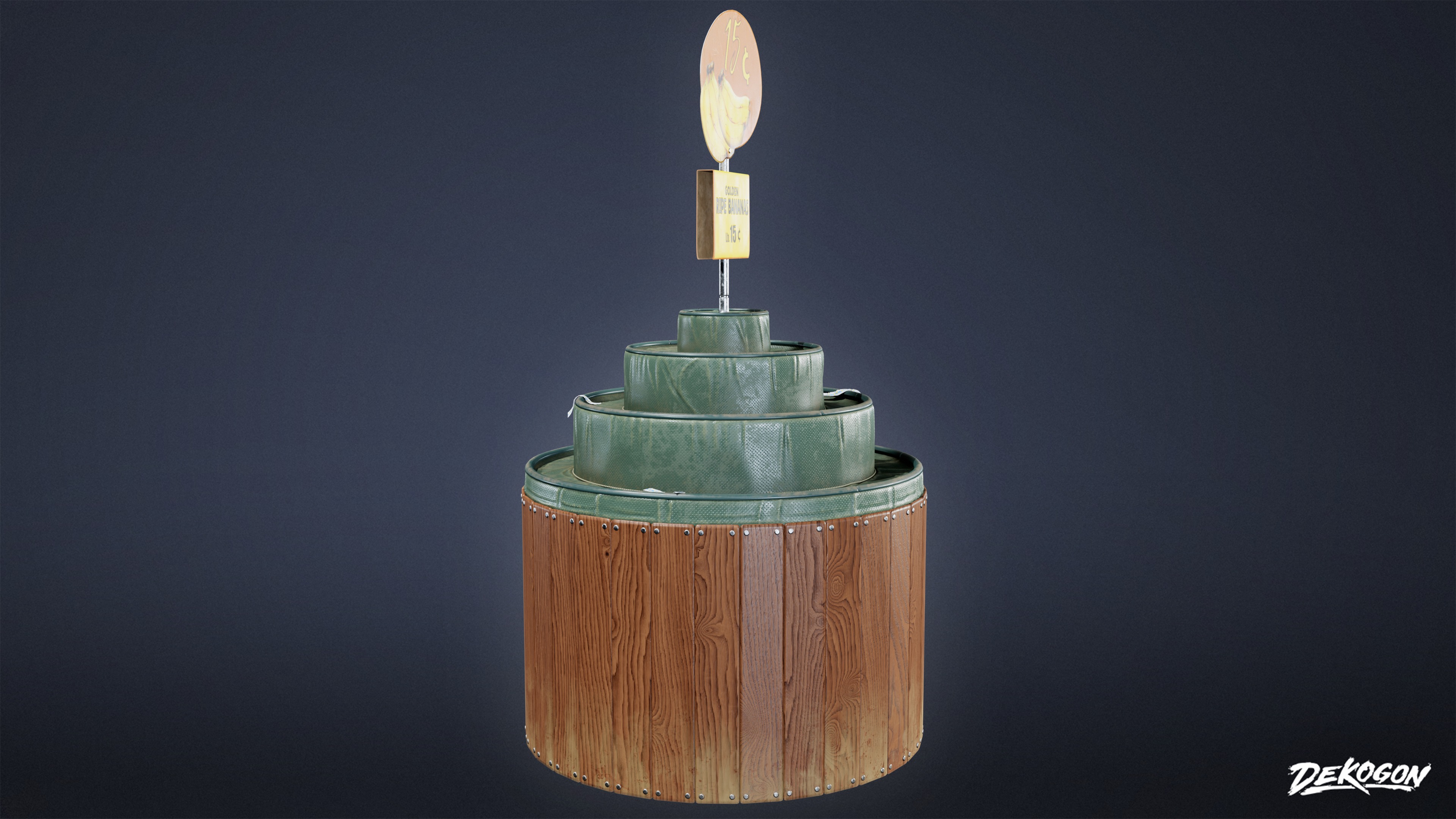 GROCERY - Grocery Stand 02 - LOW POLY AND NANITE Low-poly 3D model_2