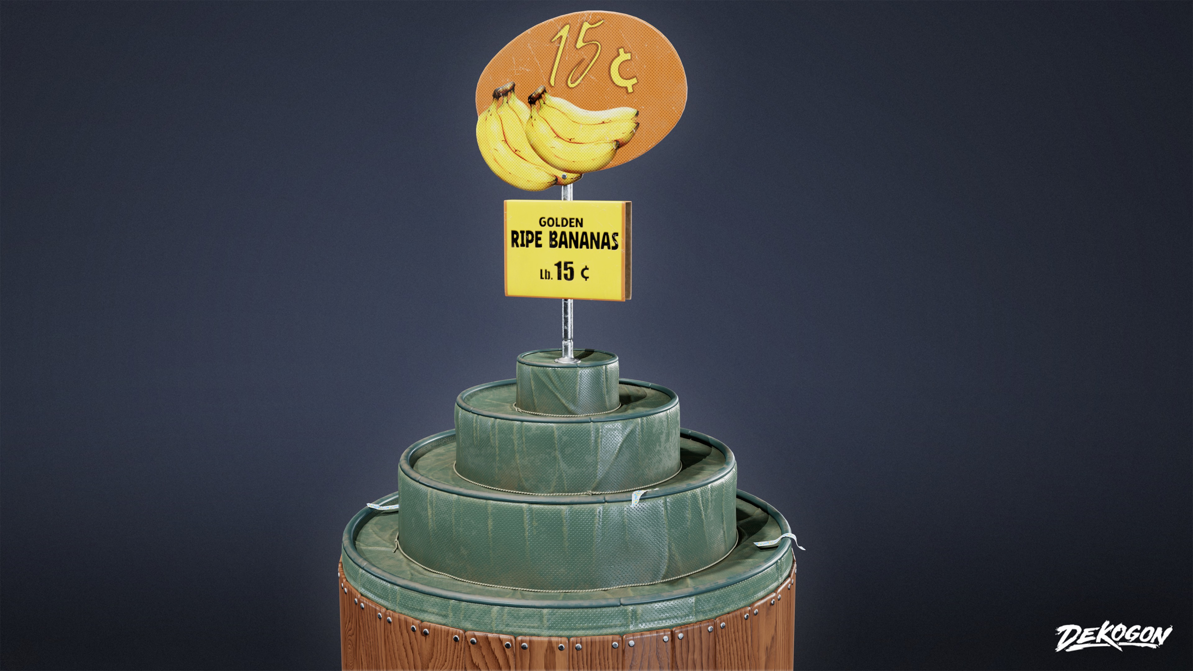 GROCERY - Grocery Stand 02 - LOW POLY AND NANITE Low-poly 3D model_6