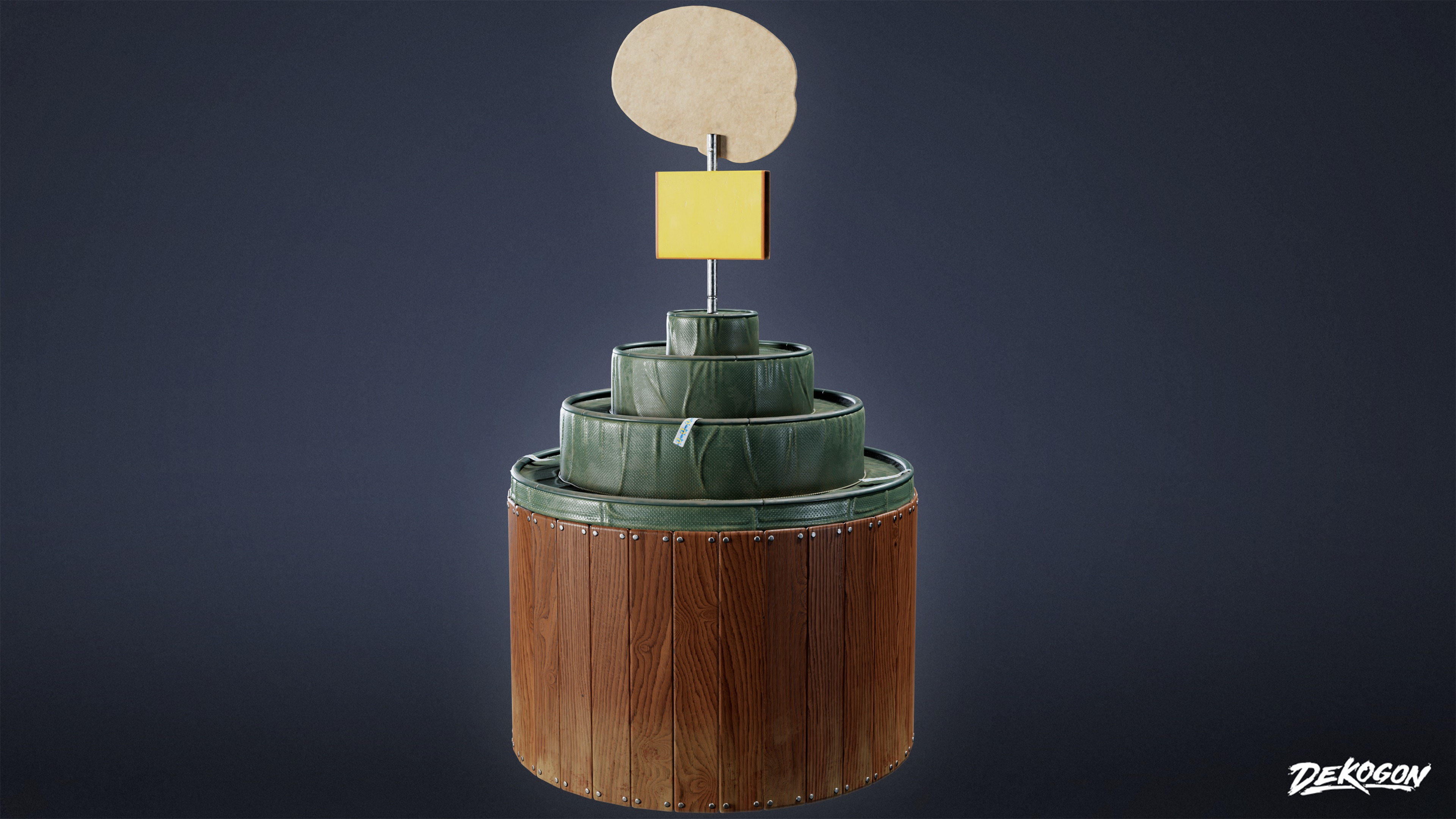 GROCERY - Grocery Stand 02 - LOW POLY AND NANITE Low-poly 3D model_3