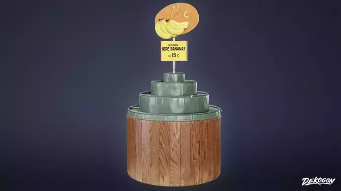 GROCERY - Grocery Stand 02 - LOW POLY AND NANITE