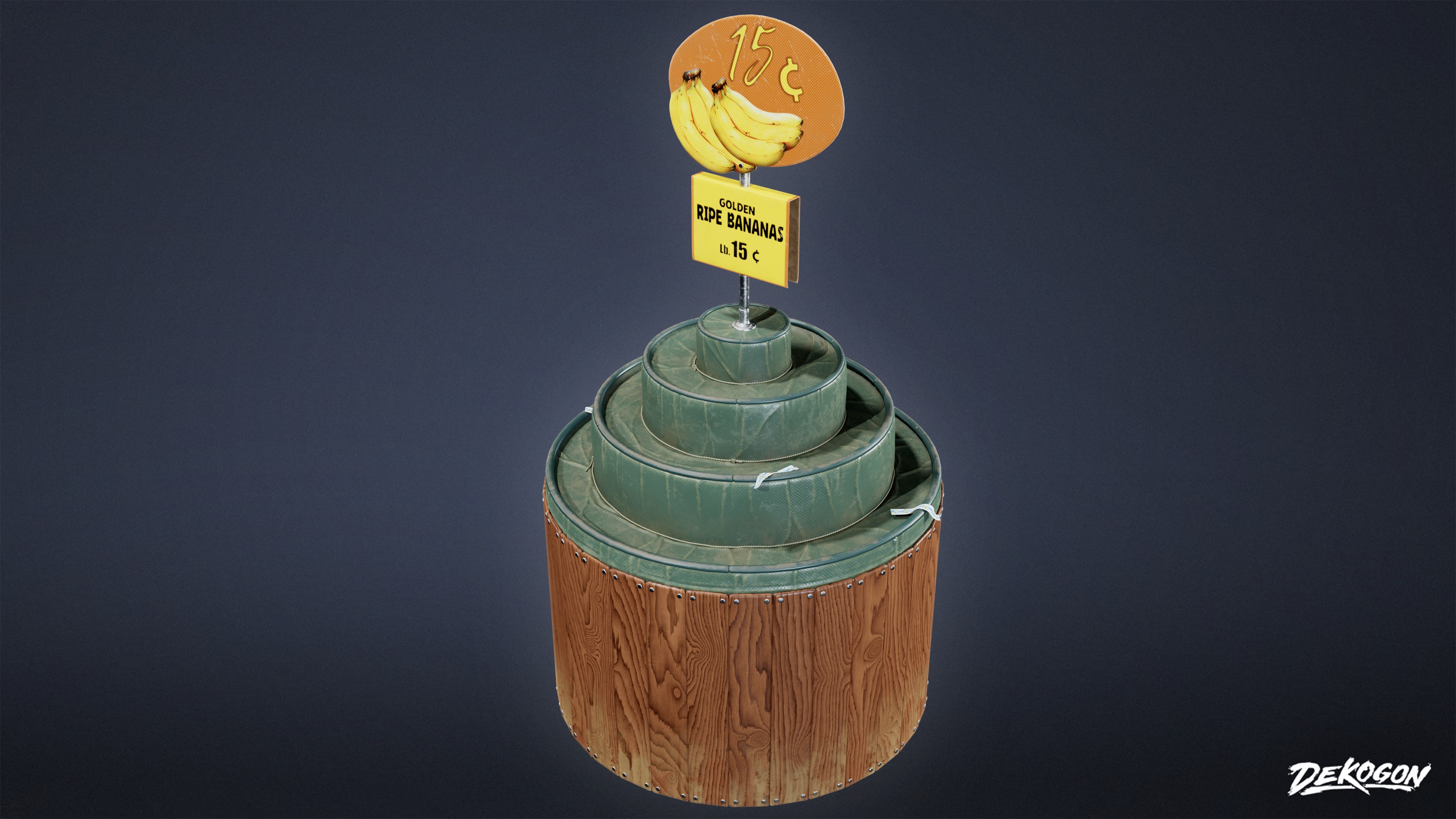 GROCERY - Grocery Stand 02 - LOW POLY AND NANITE Low-poly 3D model_4