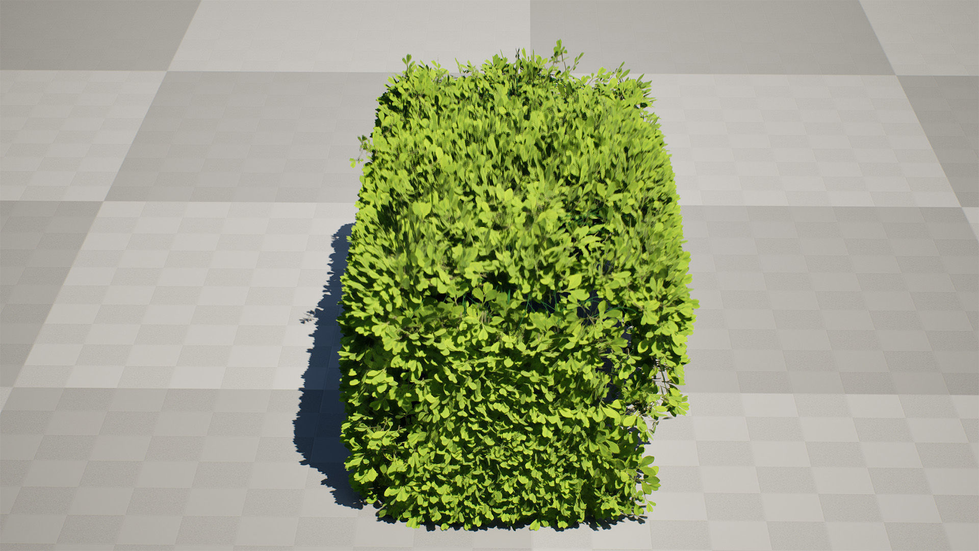 Windswept Procedural Bush Low-poly 3D model_6