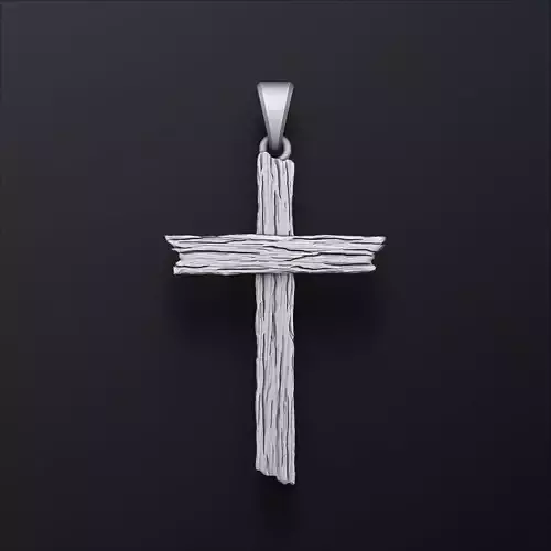 Wooden Cross Pendant