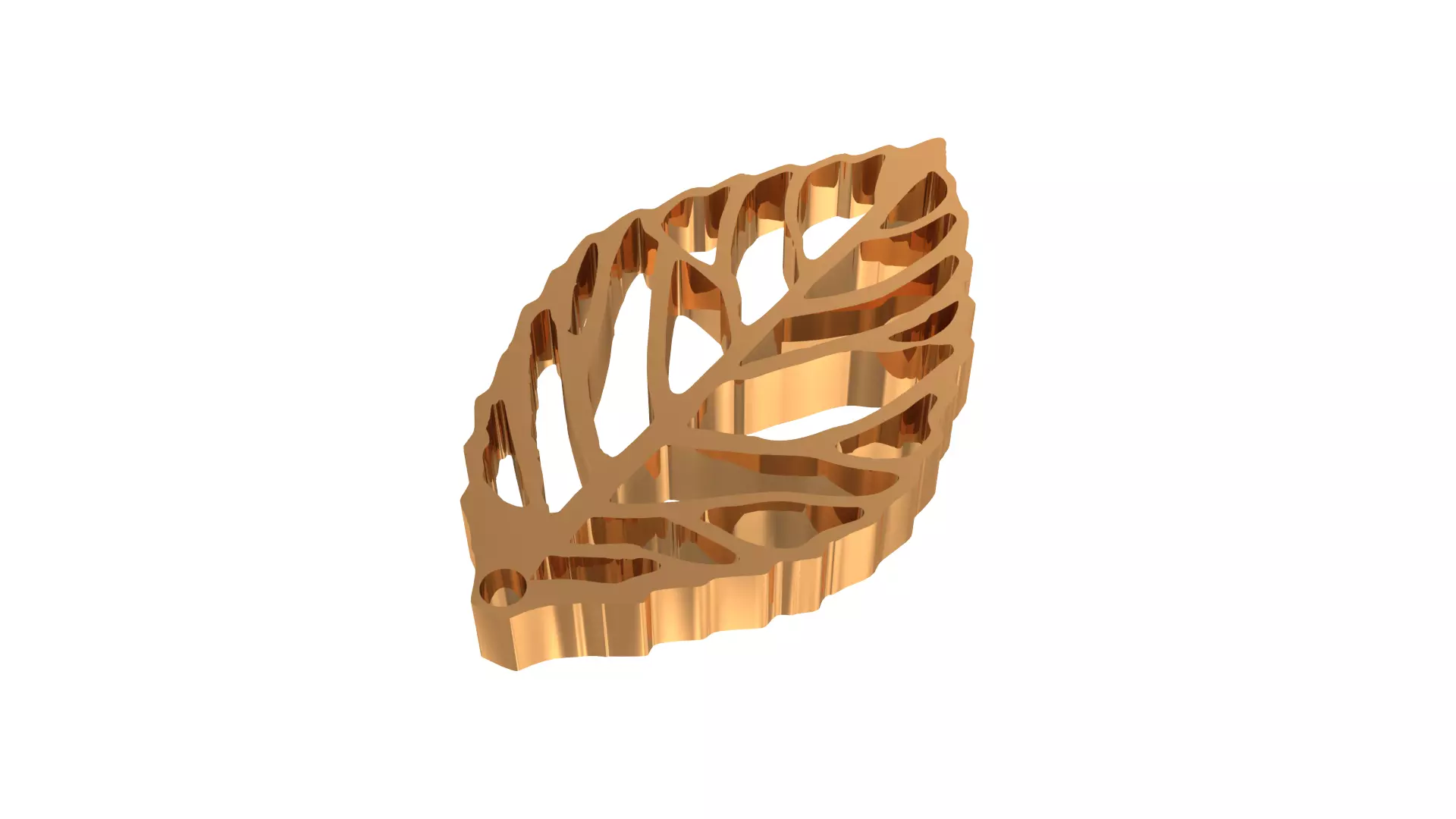 Boho Botanical Leaf 3D print model_0