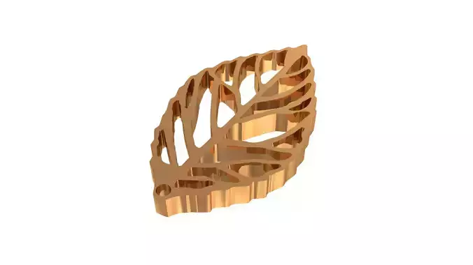 Boho Botanical Leaf 3D print model