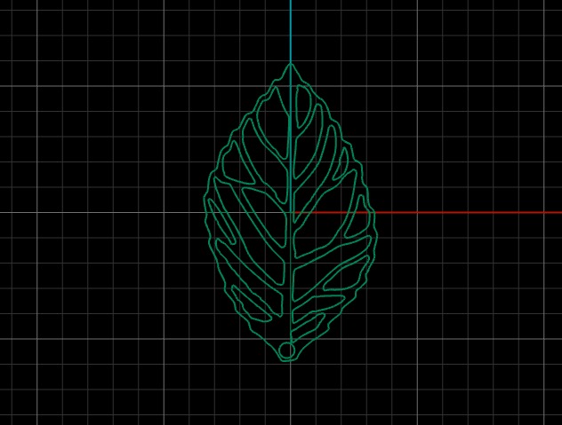 Boho Botanical Leaf 3D print model_1