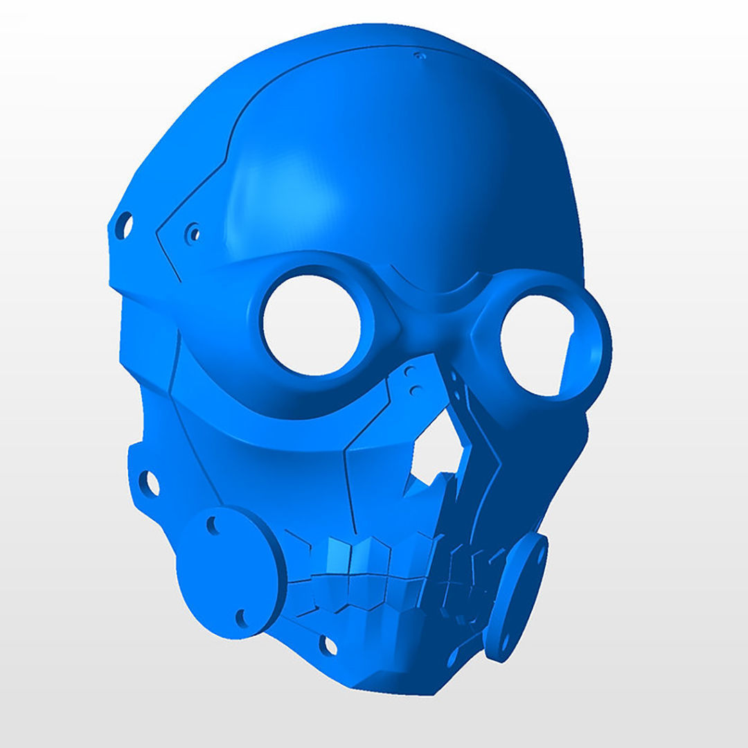 Death Gun Mask 3D Model Ready to Print 3D print model_4