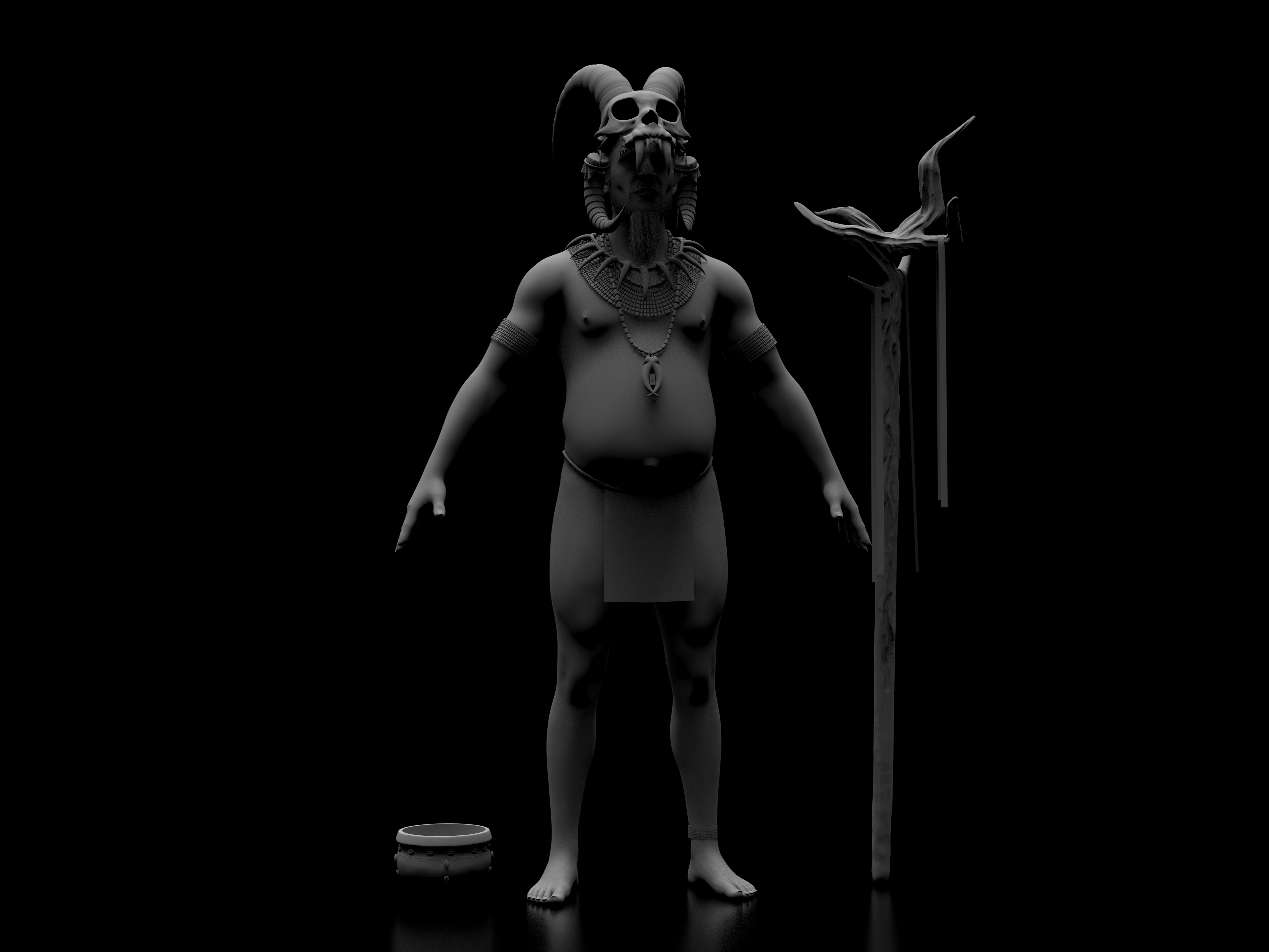 FREE Robot Drone and Character 3D model_37