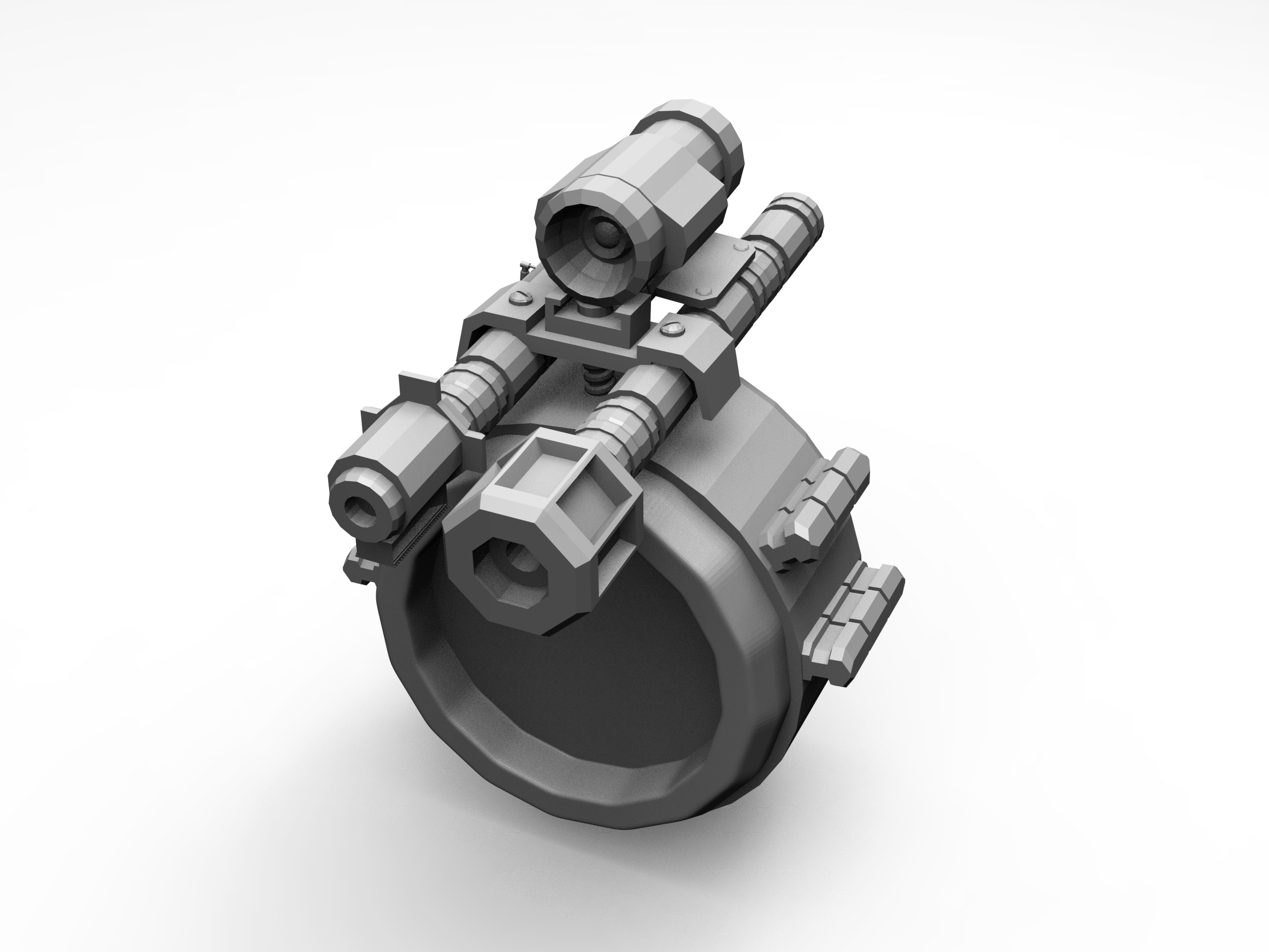 FREE Robot Drone and Character 3D model_7