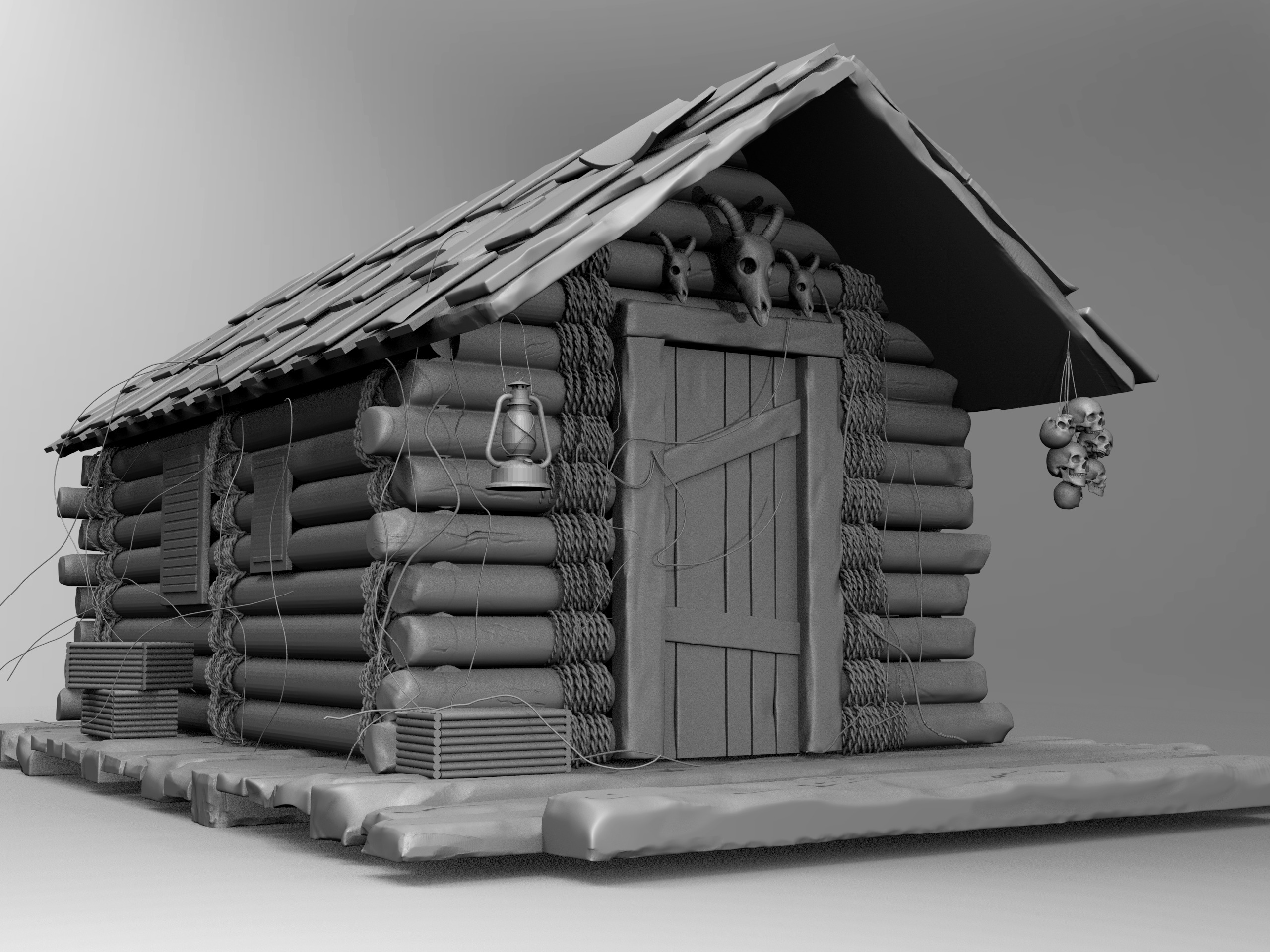 FREE Robot Drone and Character 3D model_30