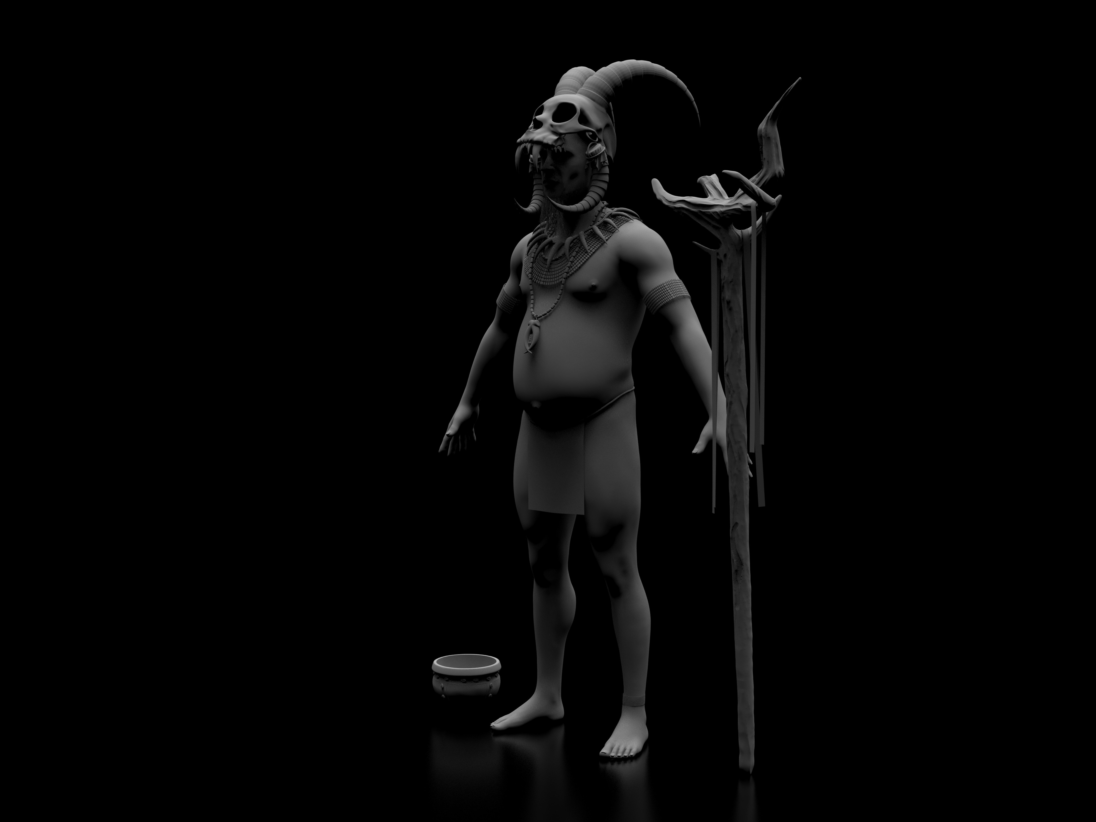 FREE Robot Drone and Character 3D model_41