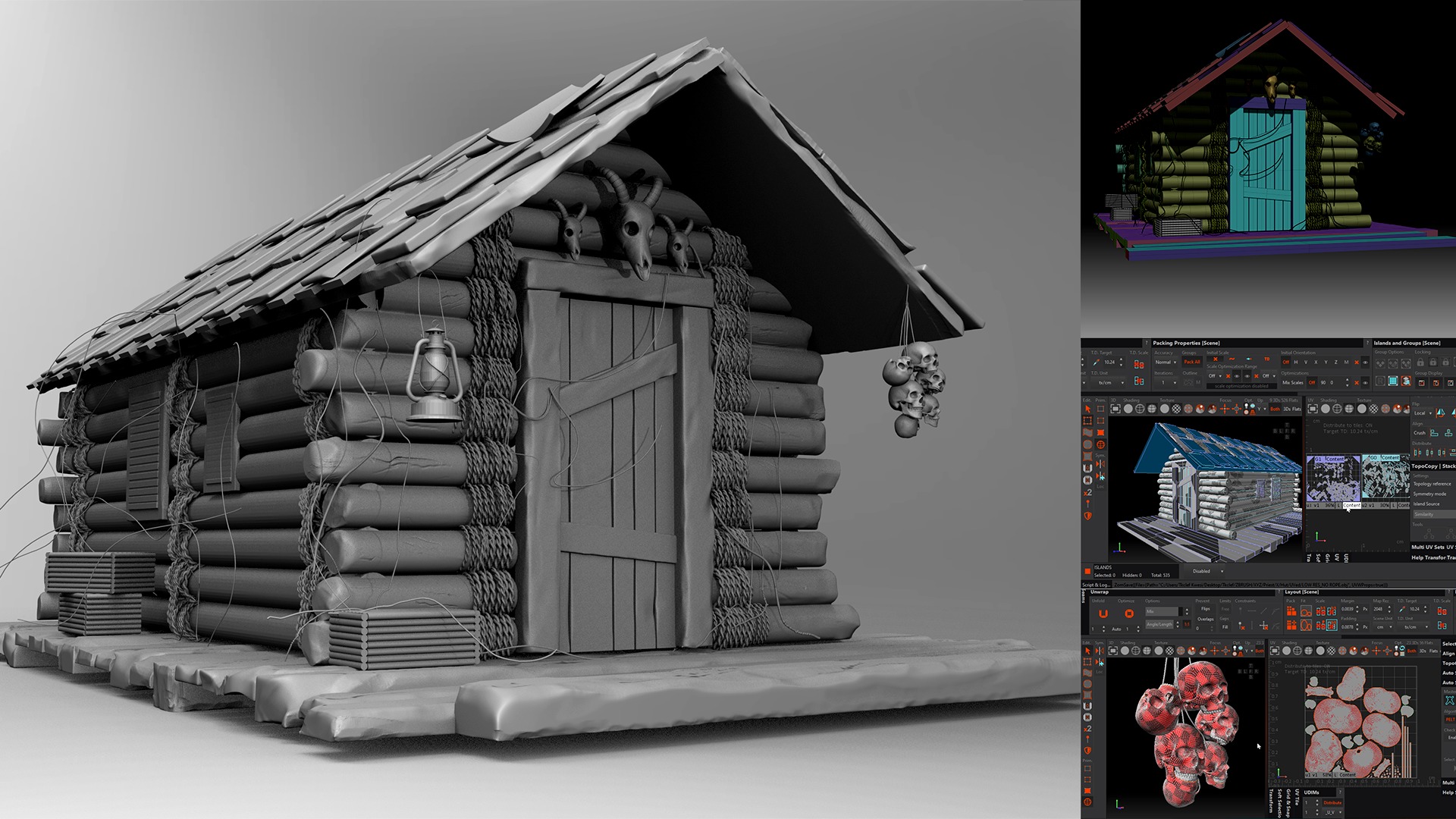 FREE Robot Drone and Character 3D model_1