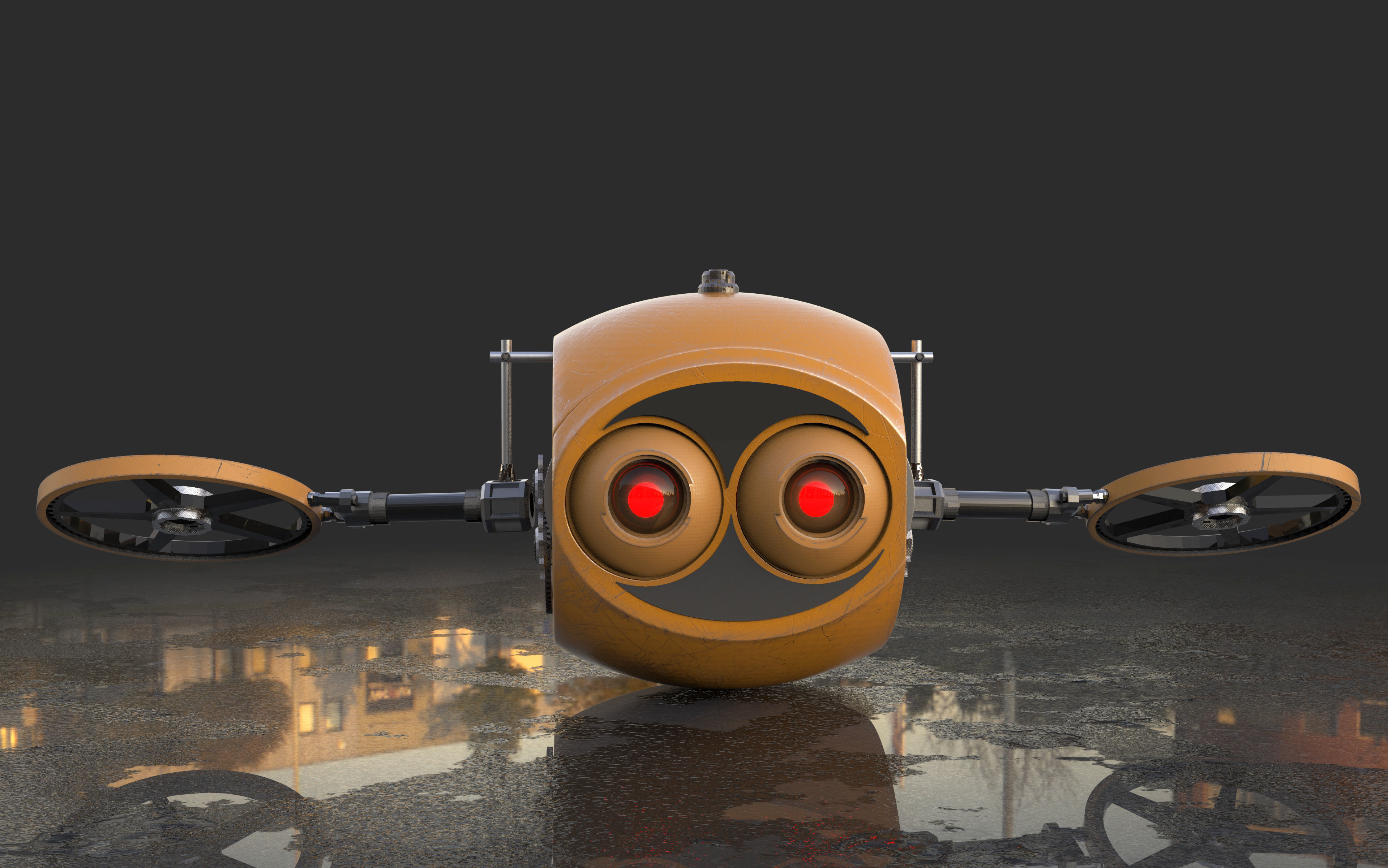 FREE Robot Drone and Character 3D model_20