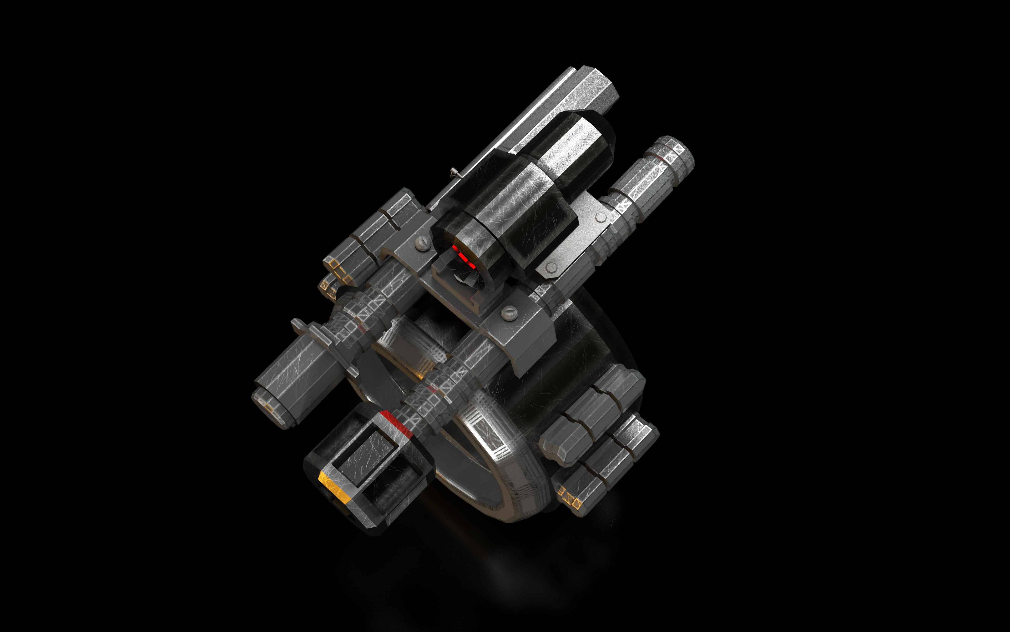 FREE Robot Drone and Character 3D model_10