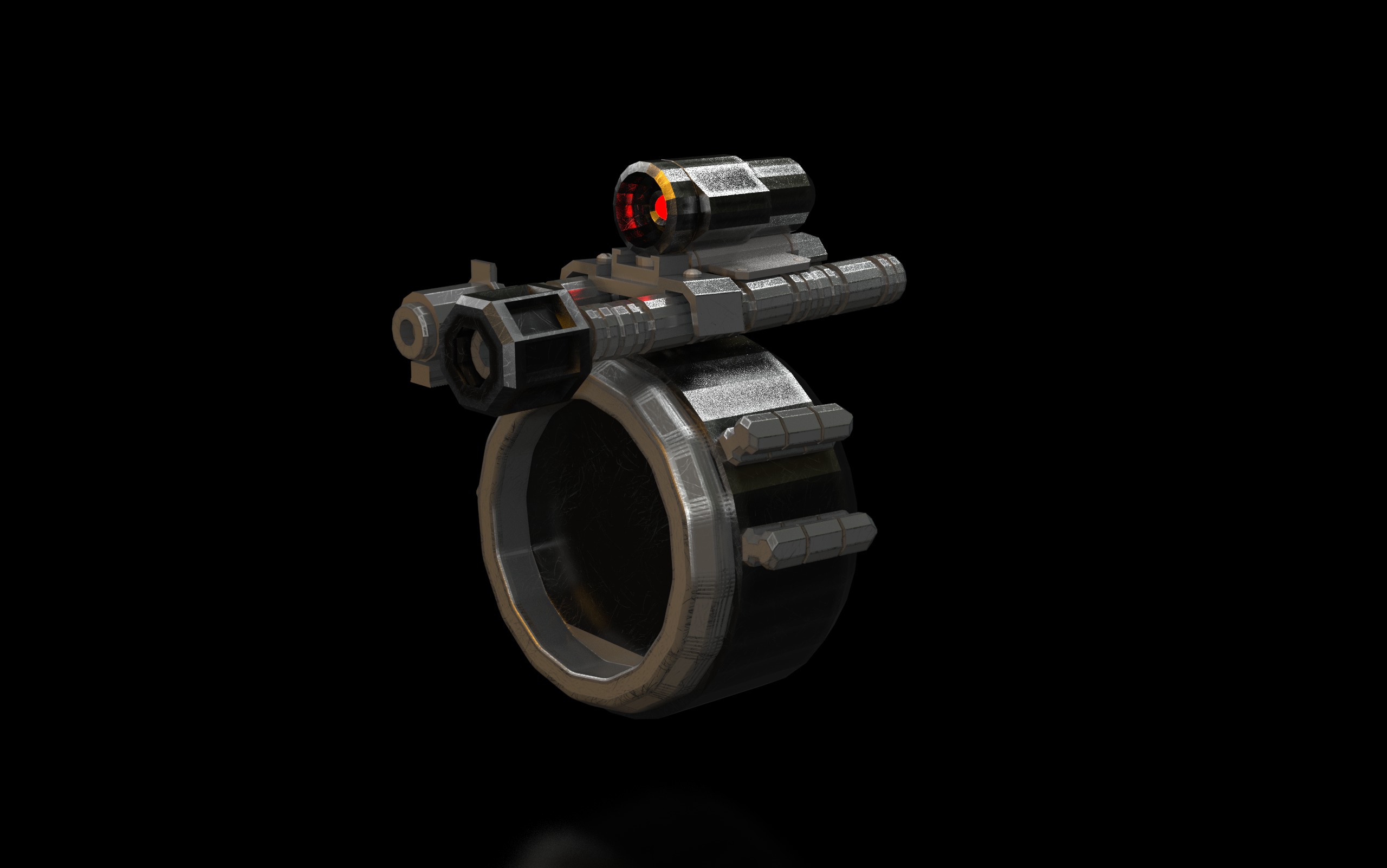 FREE Robot Drone and Character 3D model_9