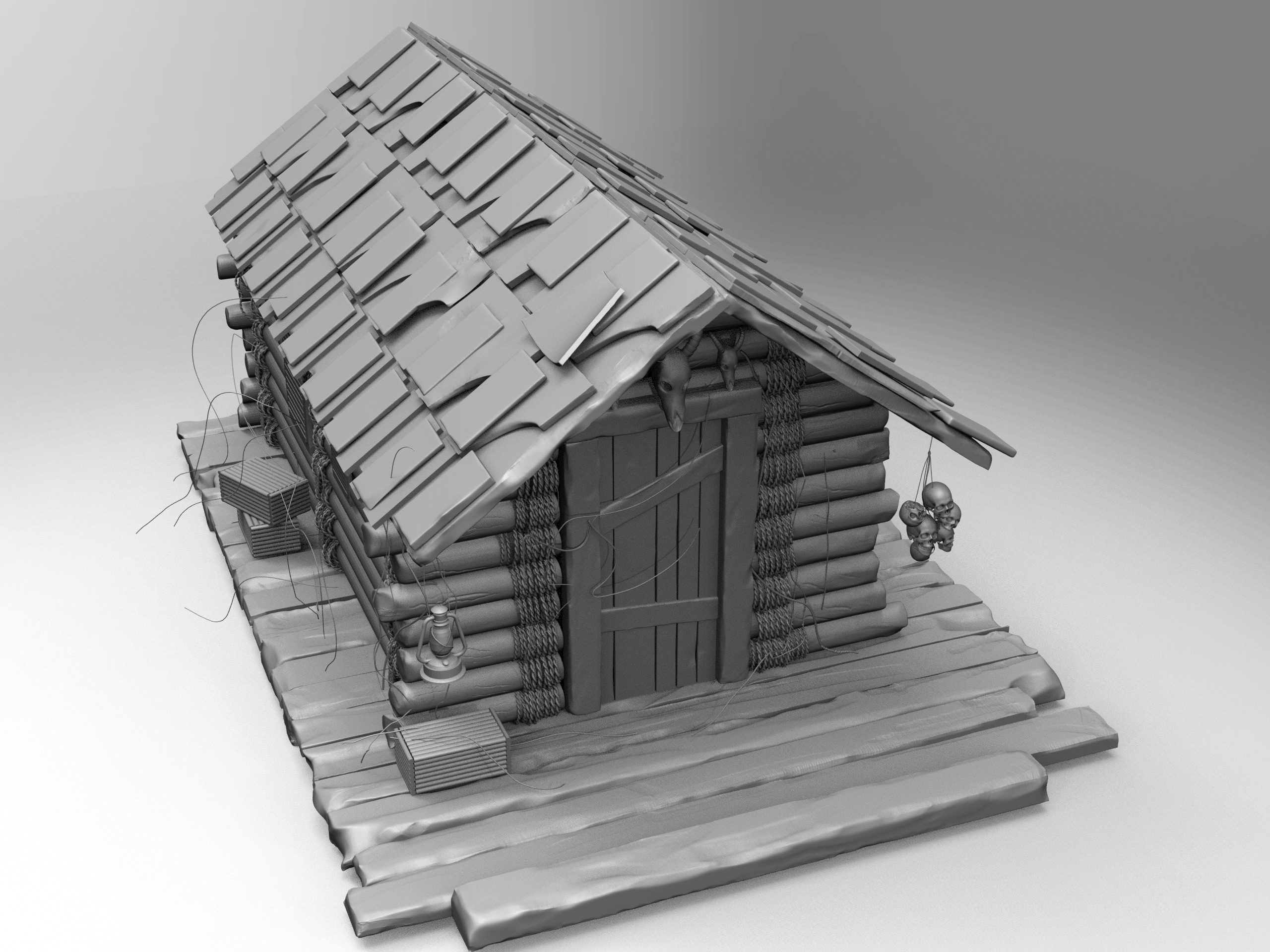 FREE Robot Drone and Character 3D model_29