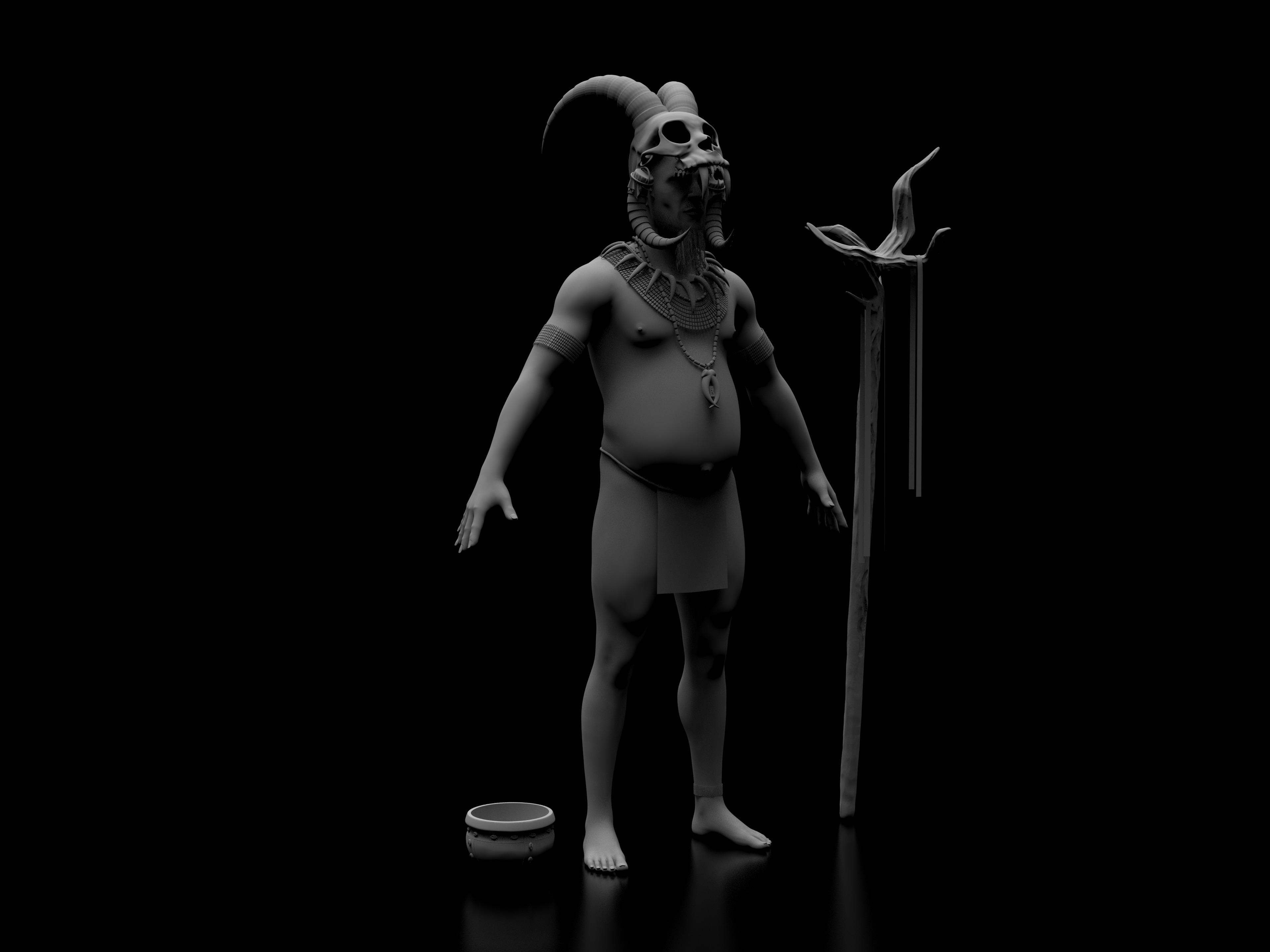 FREE Robot Drone and Character 3D model_42