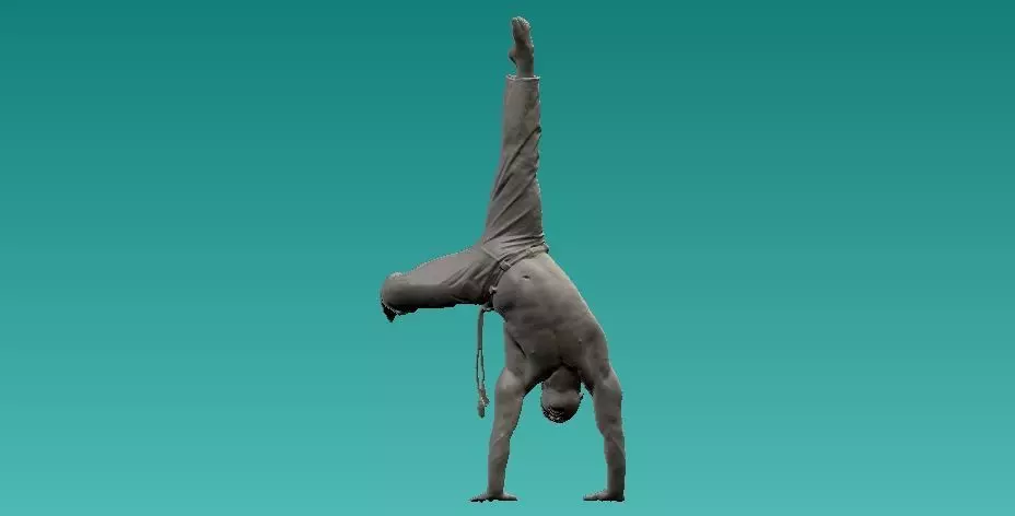 Capoeira Handstand statue - 3D print 3D print model_0