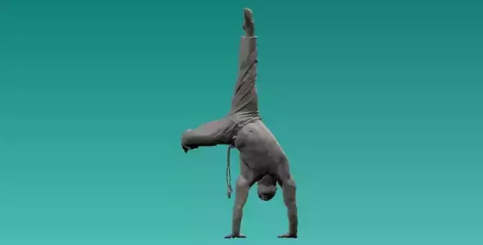 Capoeira Handstand statue - 3D print