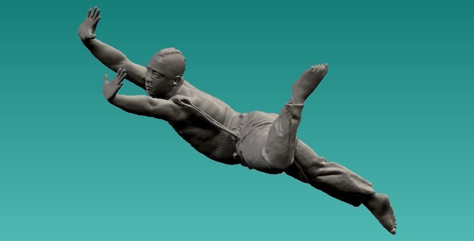 Capoeira Handstand statue - 3D print 3D print model_2