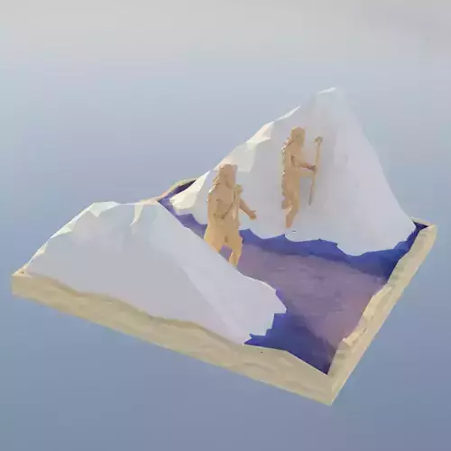 lake model Low-poly 3D model