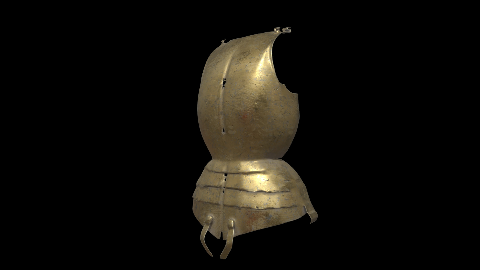 Golden Shield  3D model_1