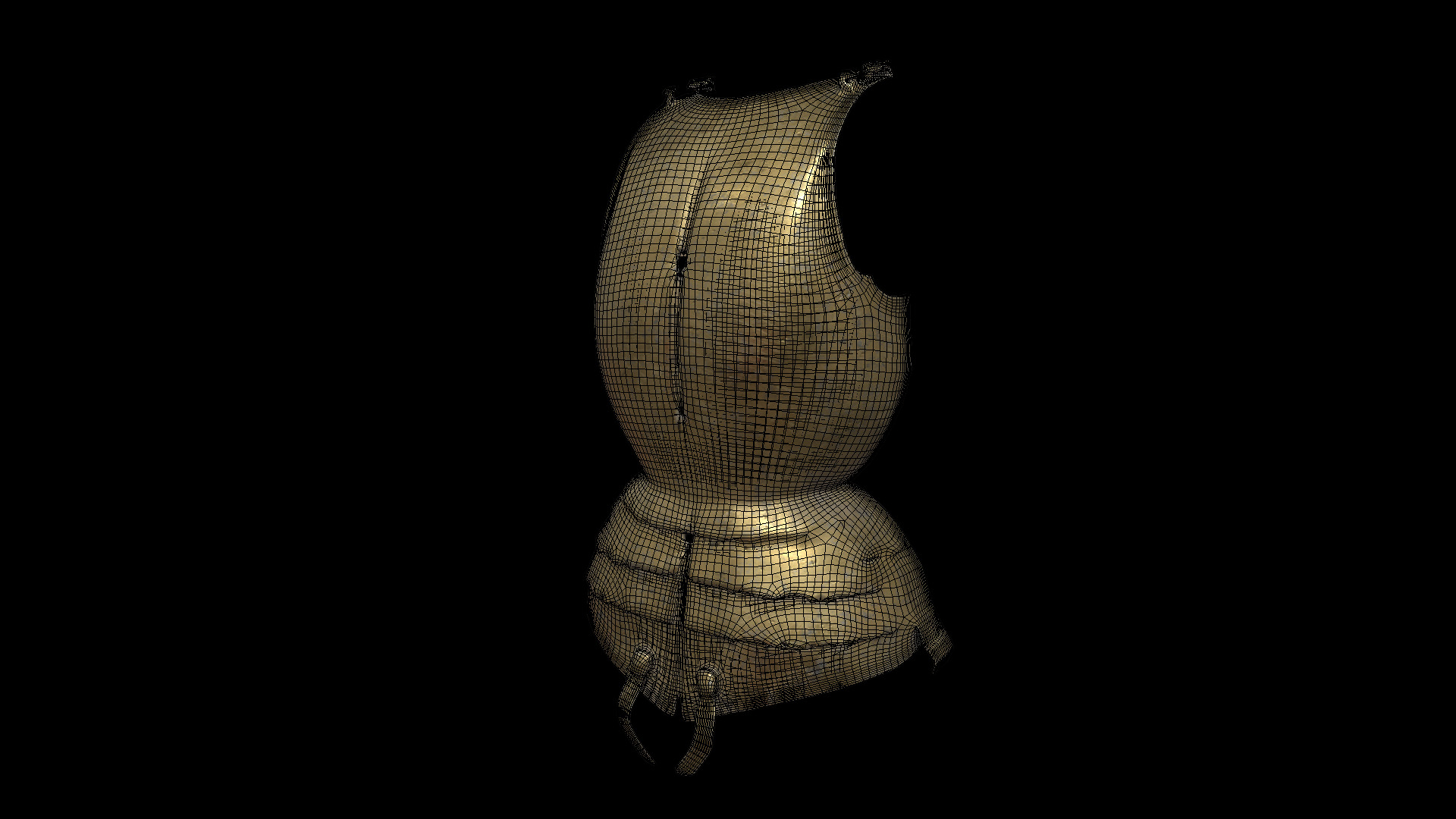 Golden Shield  3D model_6