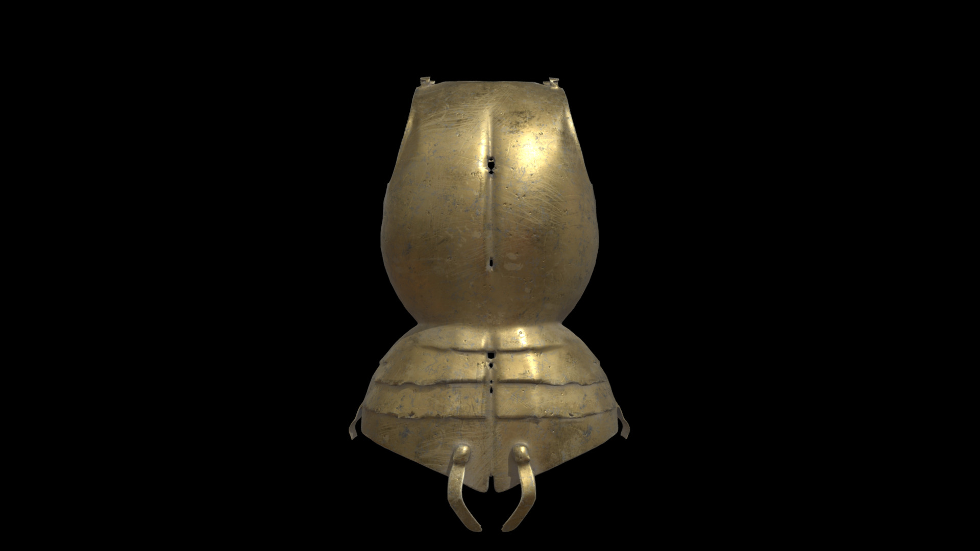 Golden Shield  3D model_2