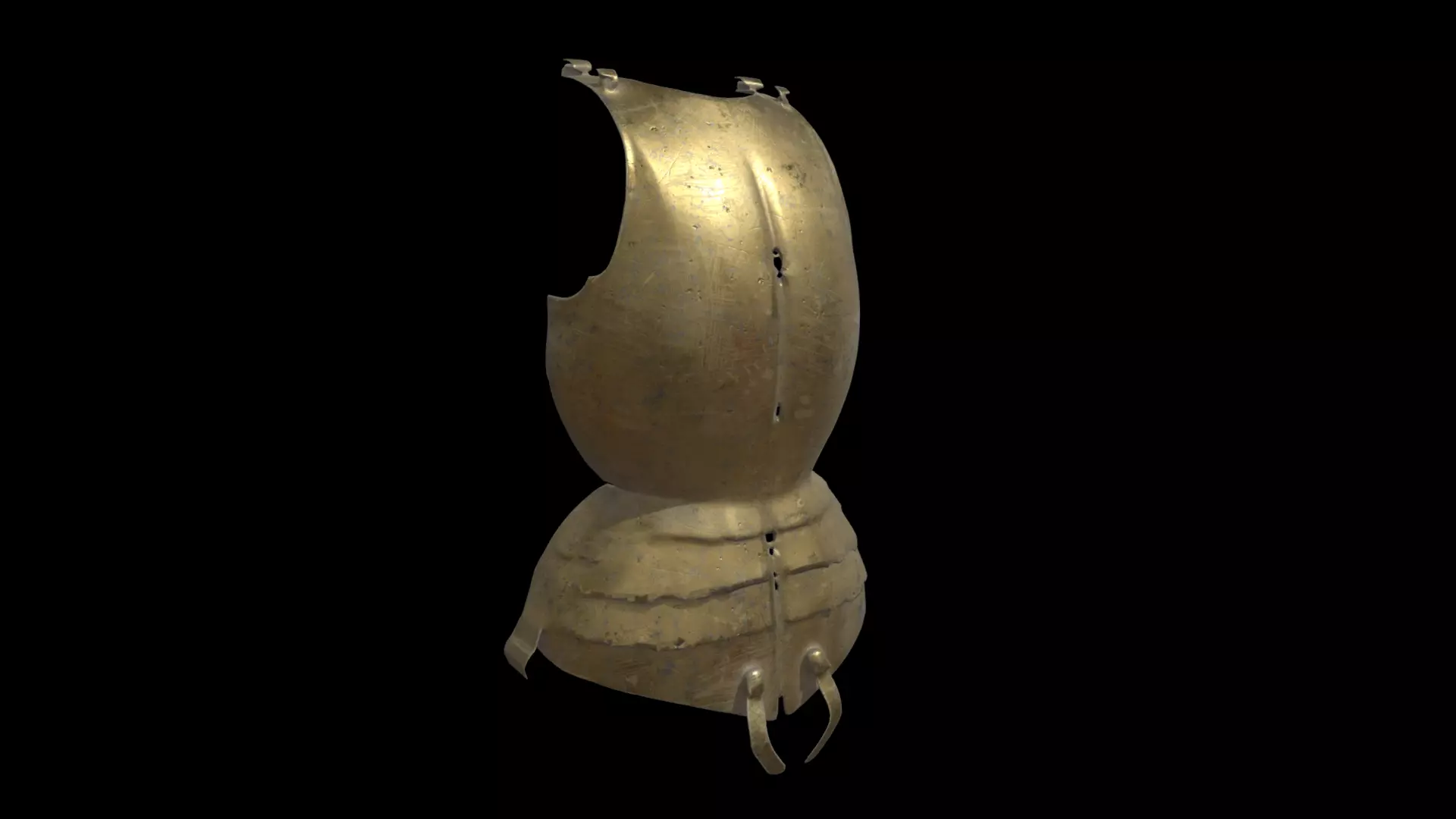 Golden Shield  3D model_0