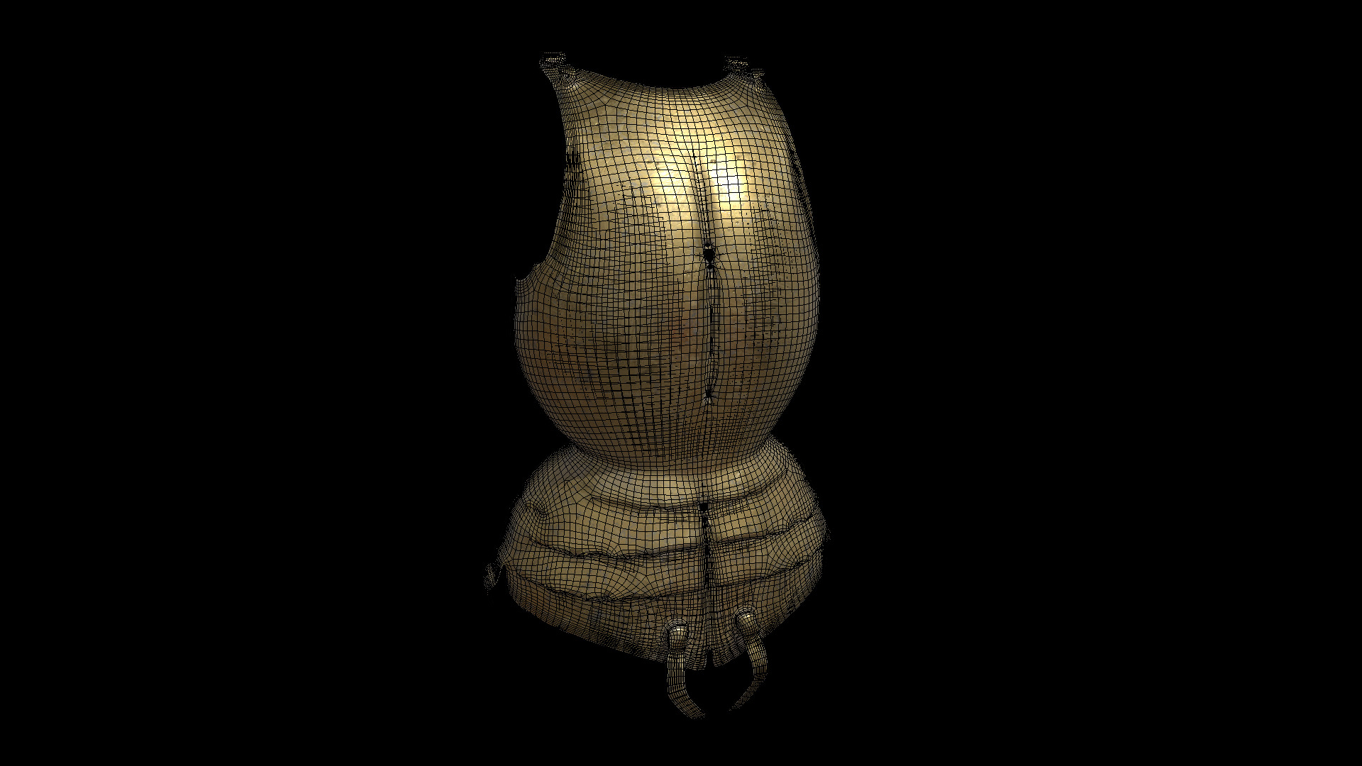 Golden Shield  3D model_5