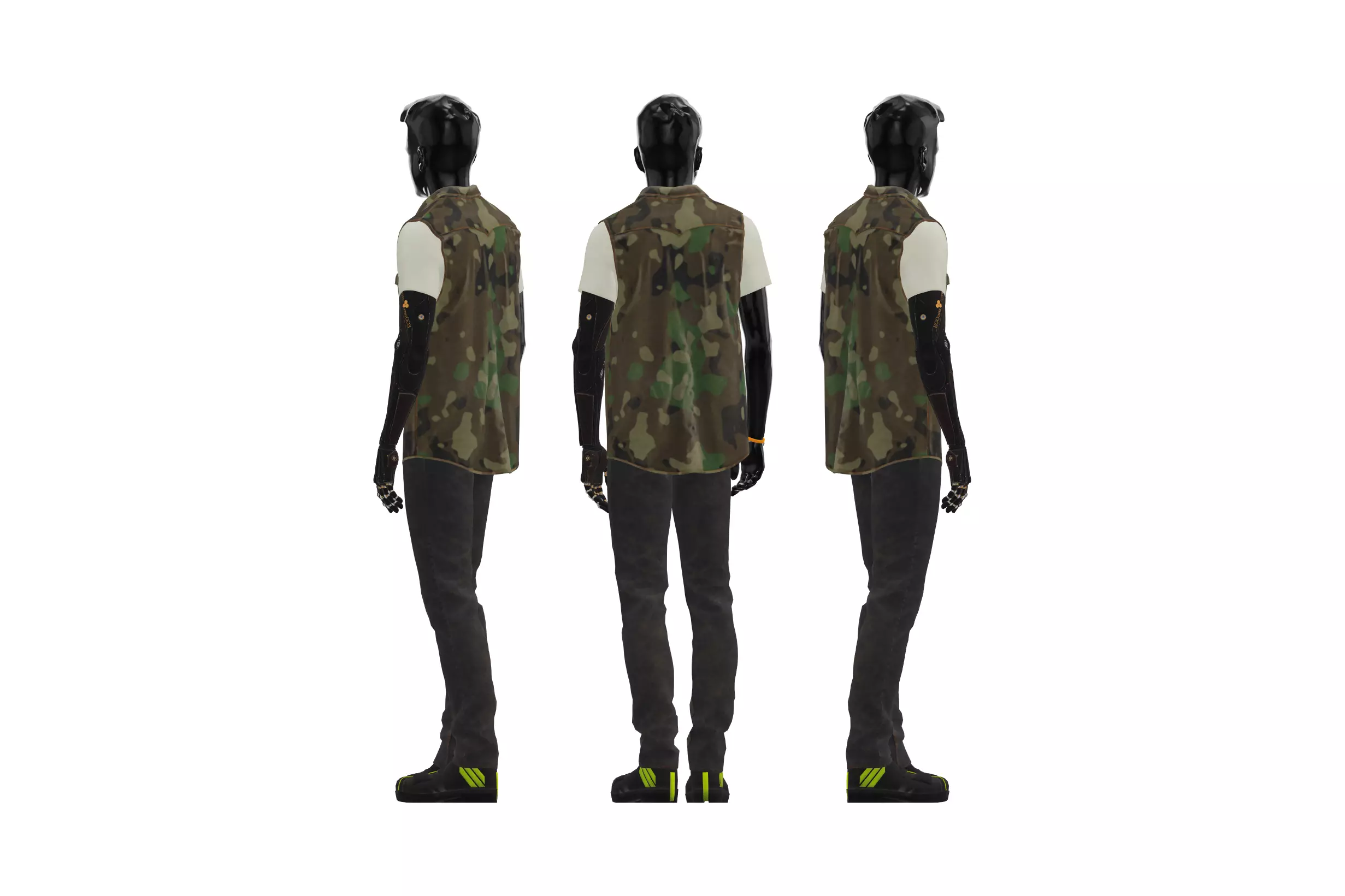 Mannequin02 Low-poly 3D model_0