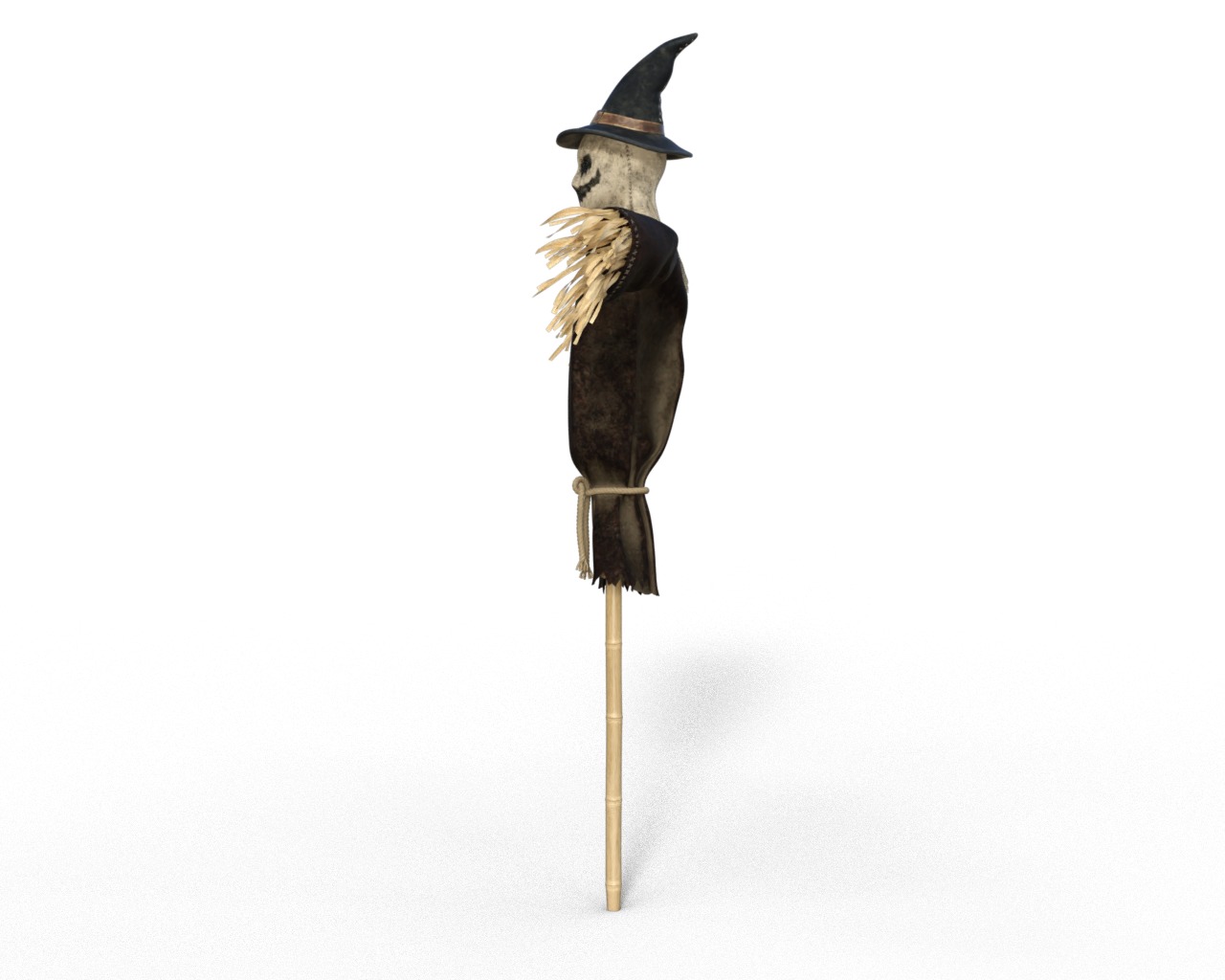 Scarecrow Halloween Low-poly 3D model_8