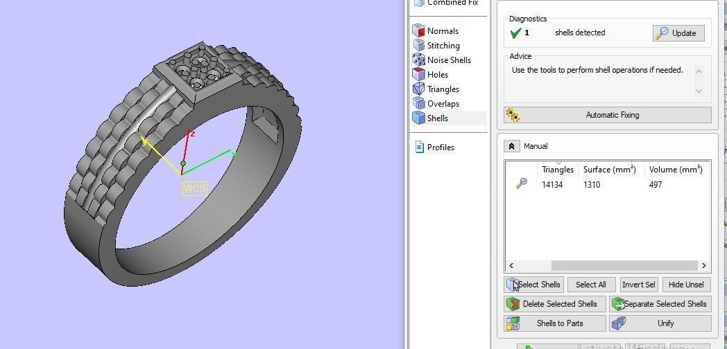 men wedding ring for daimonds 3D print model_19