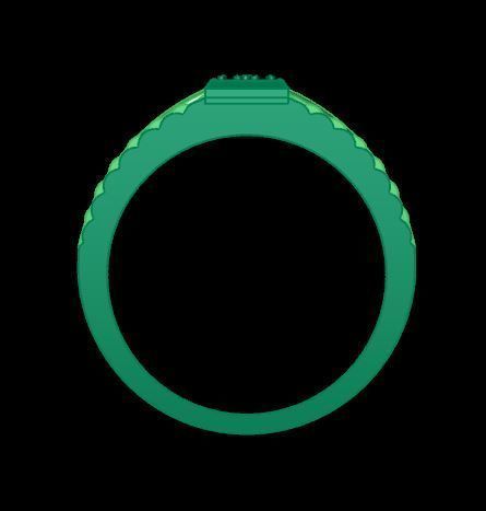 men wedding ring for daimonds 3D print model_11