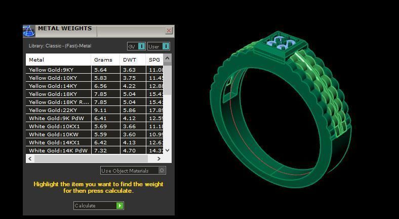 men wedding ring for daimonds 3D print model_16