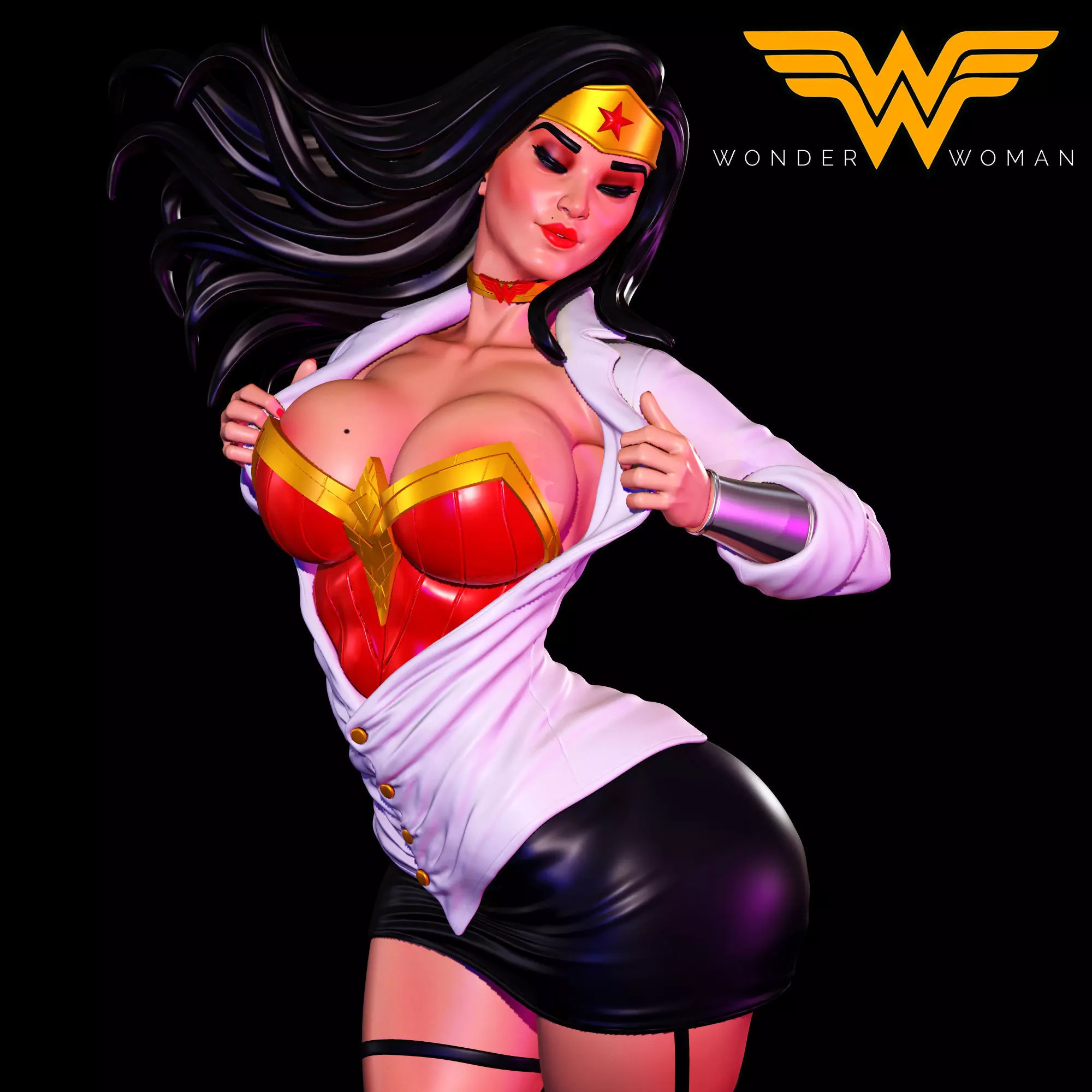 WONDER WOMAN - SEMI REALISTIC FAN ART 3D print model_0