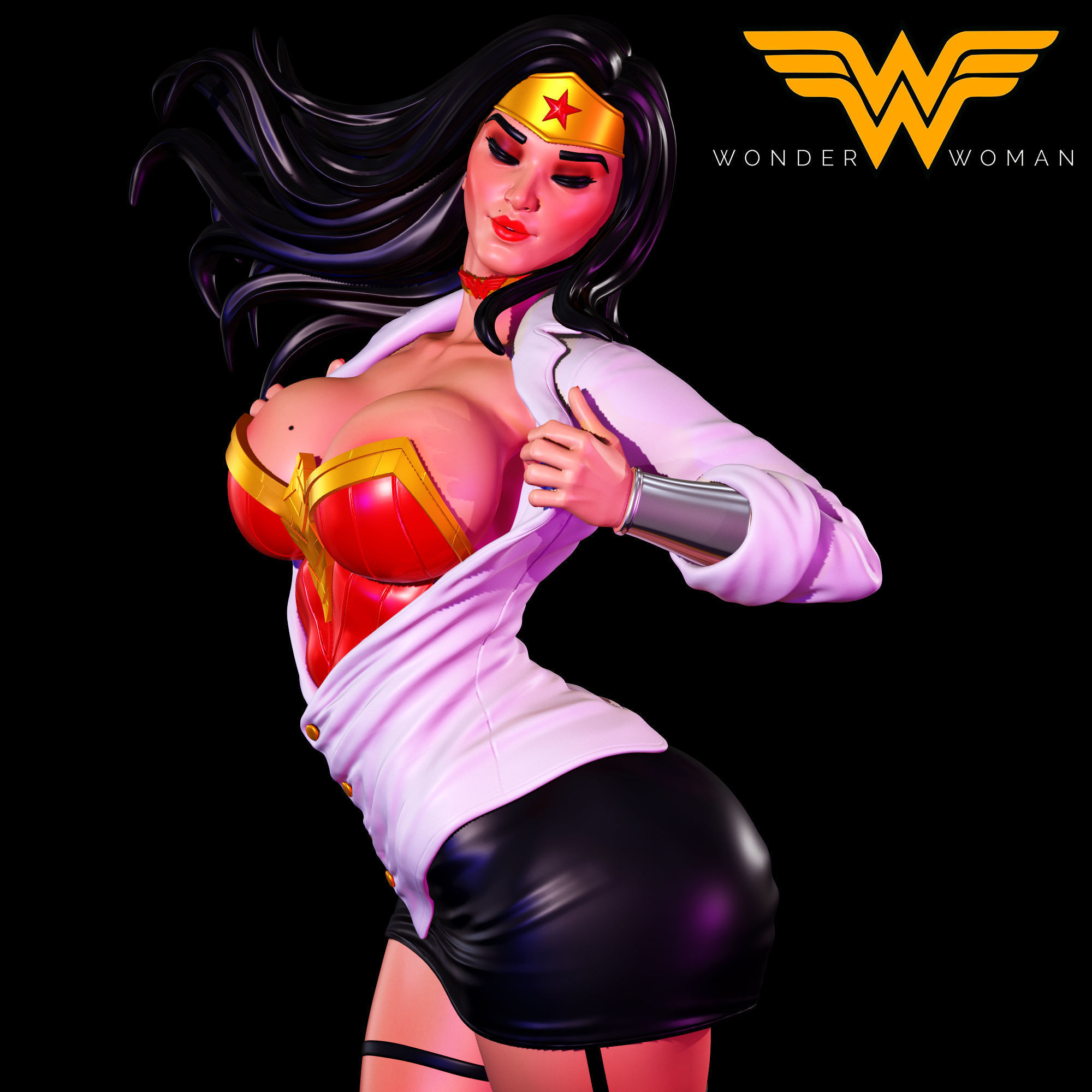 WONDER WOMAN - SEMI REALISTIC FAN ART 3D print model_1