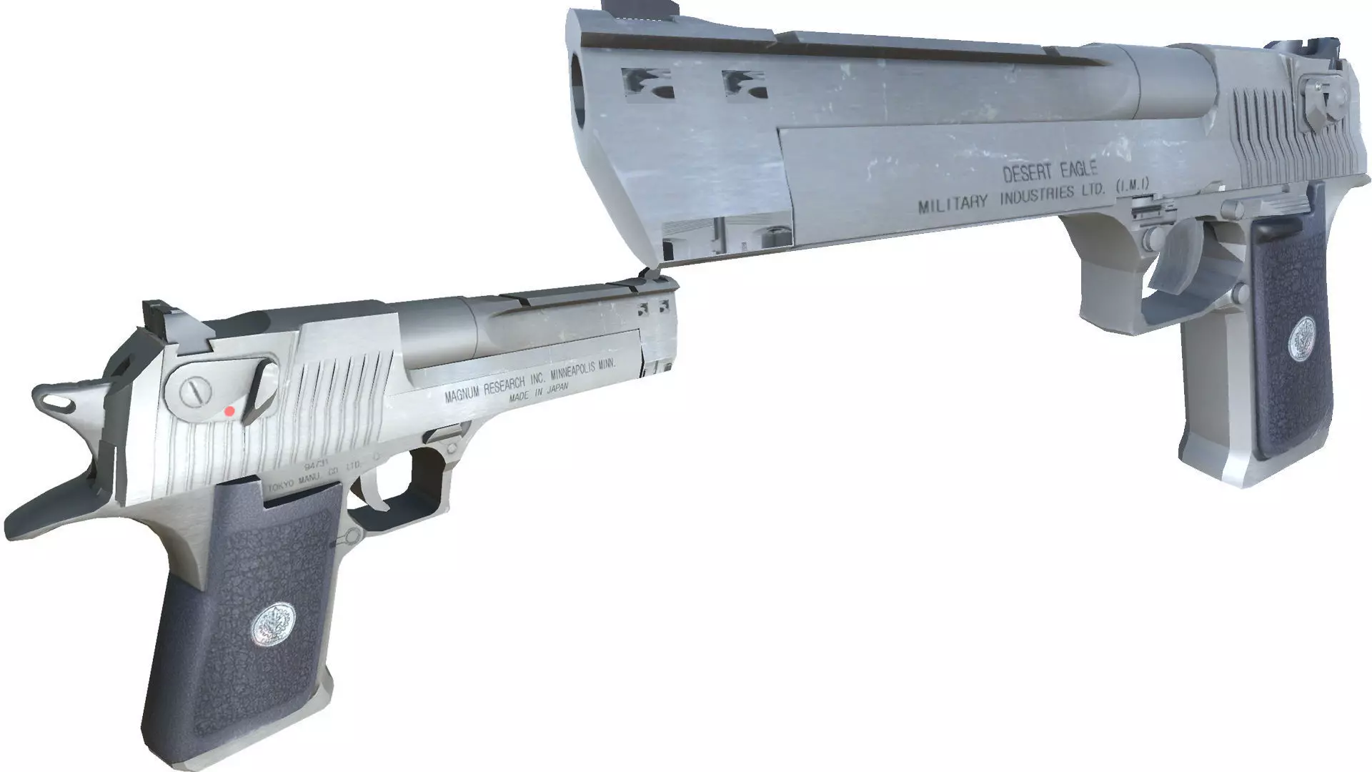 47-Desert-Eagle-gun model 3d game ready model Low-poly 3D model Low-poly 3D model