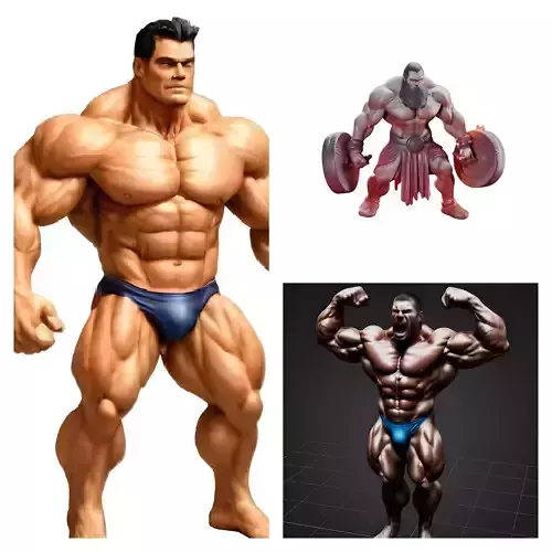 Titans Flex Hyper-Bodybuilder Collection 3D print model