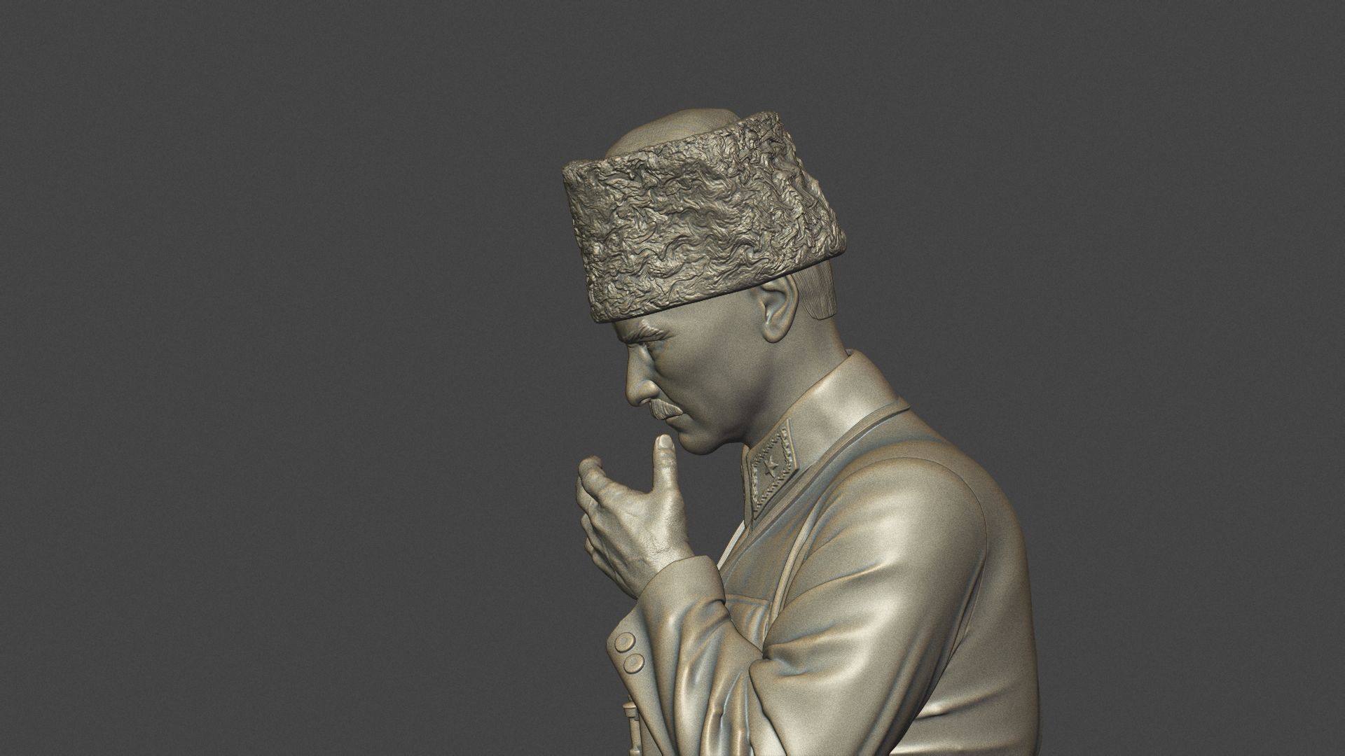 Gazi Mustafa Kemal Ataturk Kocatepe 3D print model_22