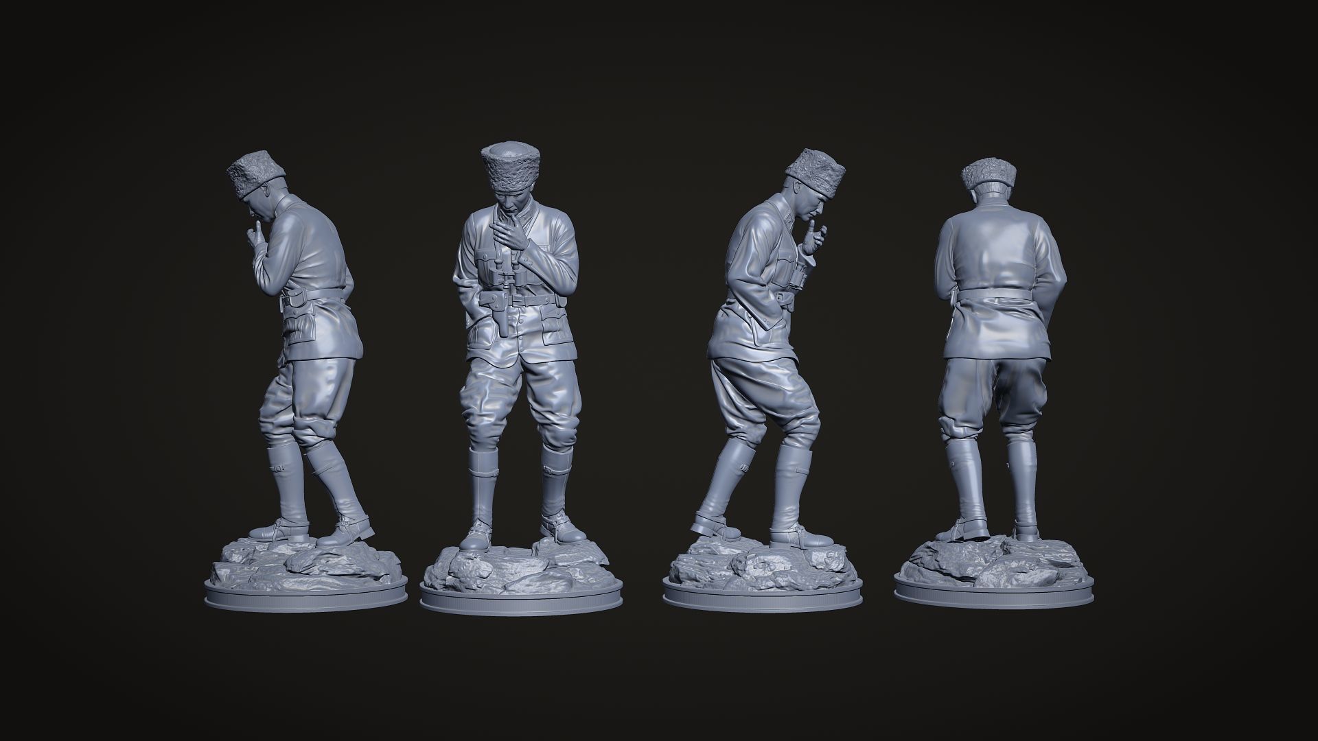 Gazi Mustafa Kemal Ataturk Kocatepe 3D print model_11