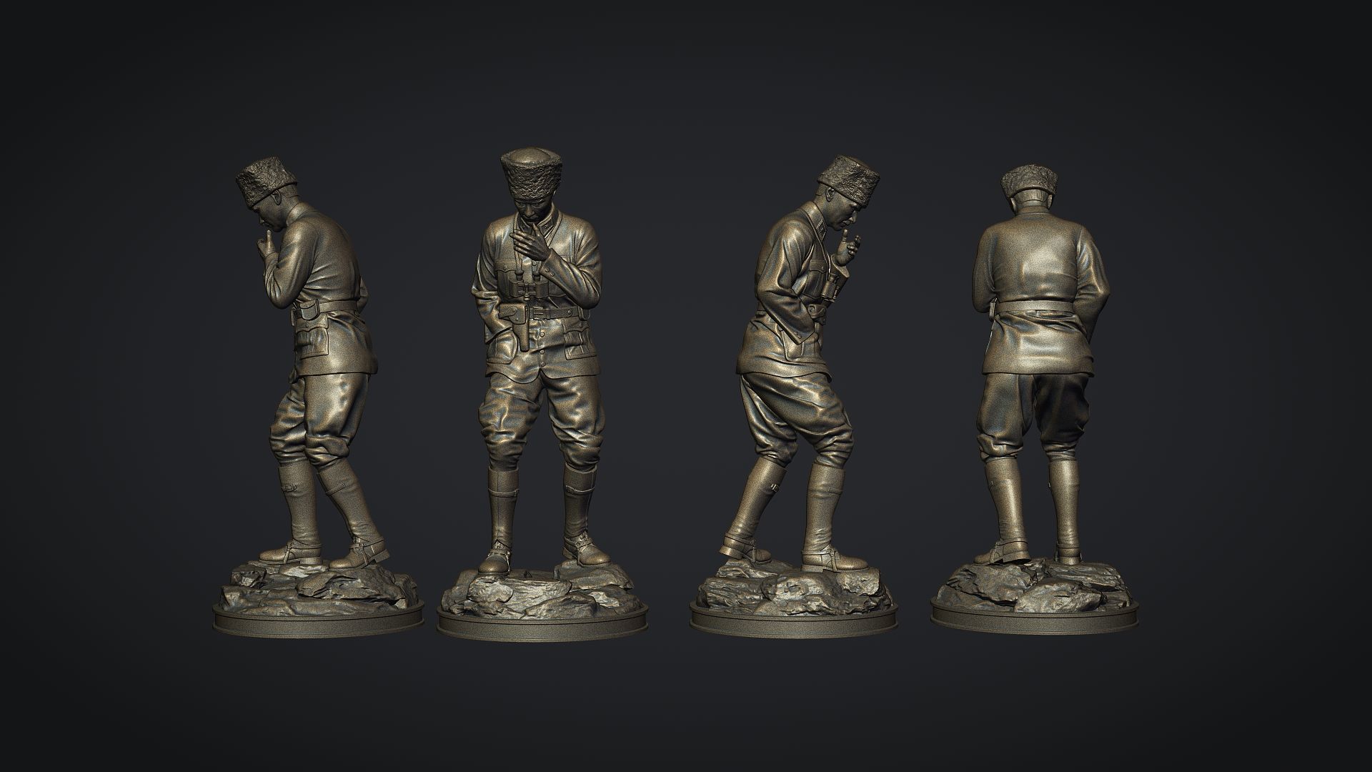 Gazi Mustafa Kemal Ataturk Kocatepe 3D print model_3