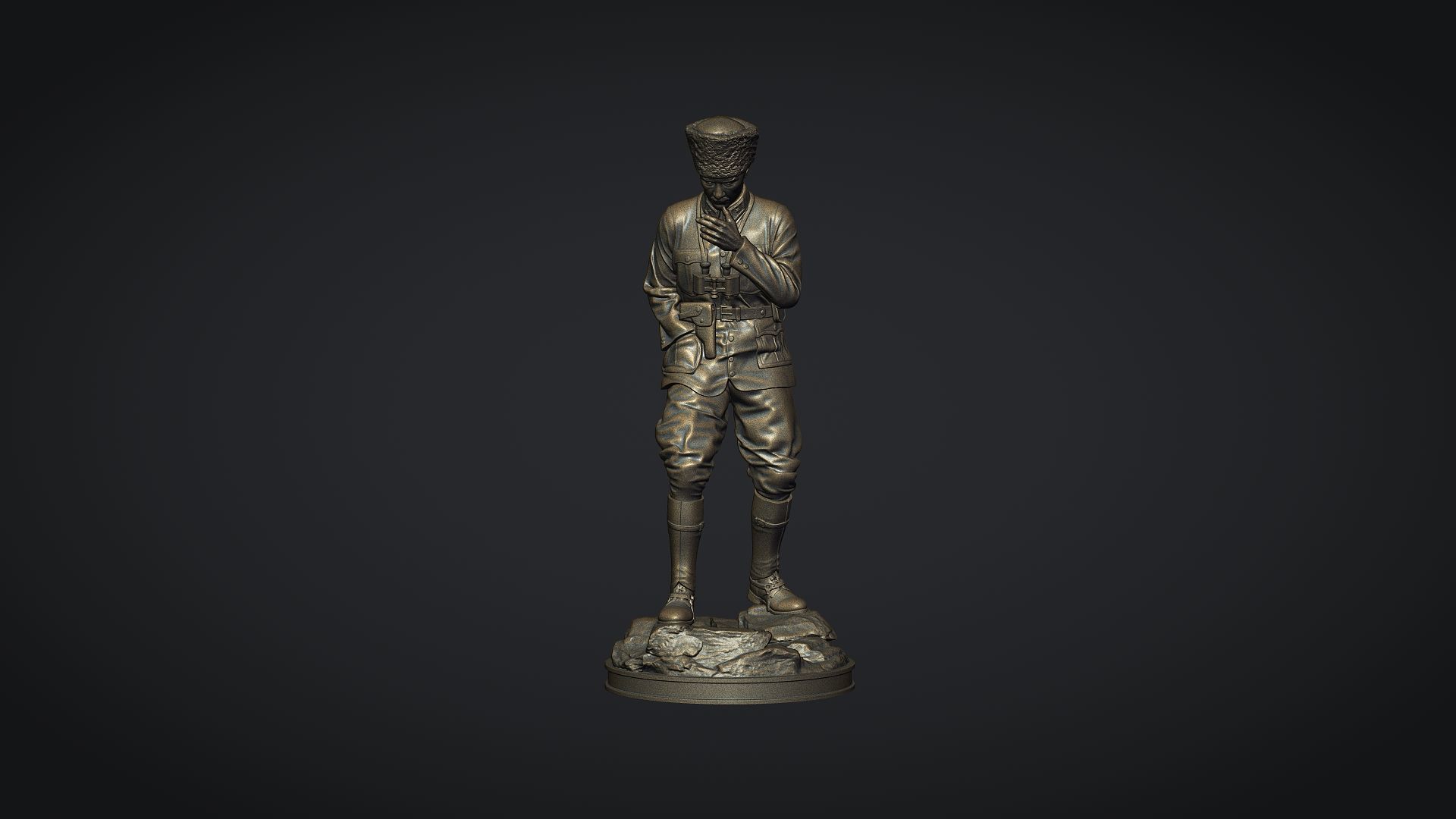 Gazi Mustafa Kemal Ataturk Kocatepe 3D print model_4