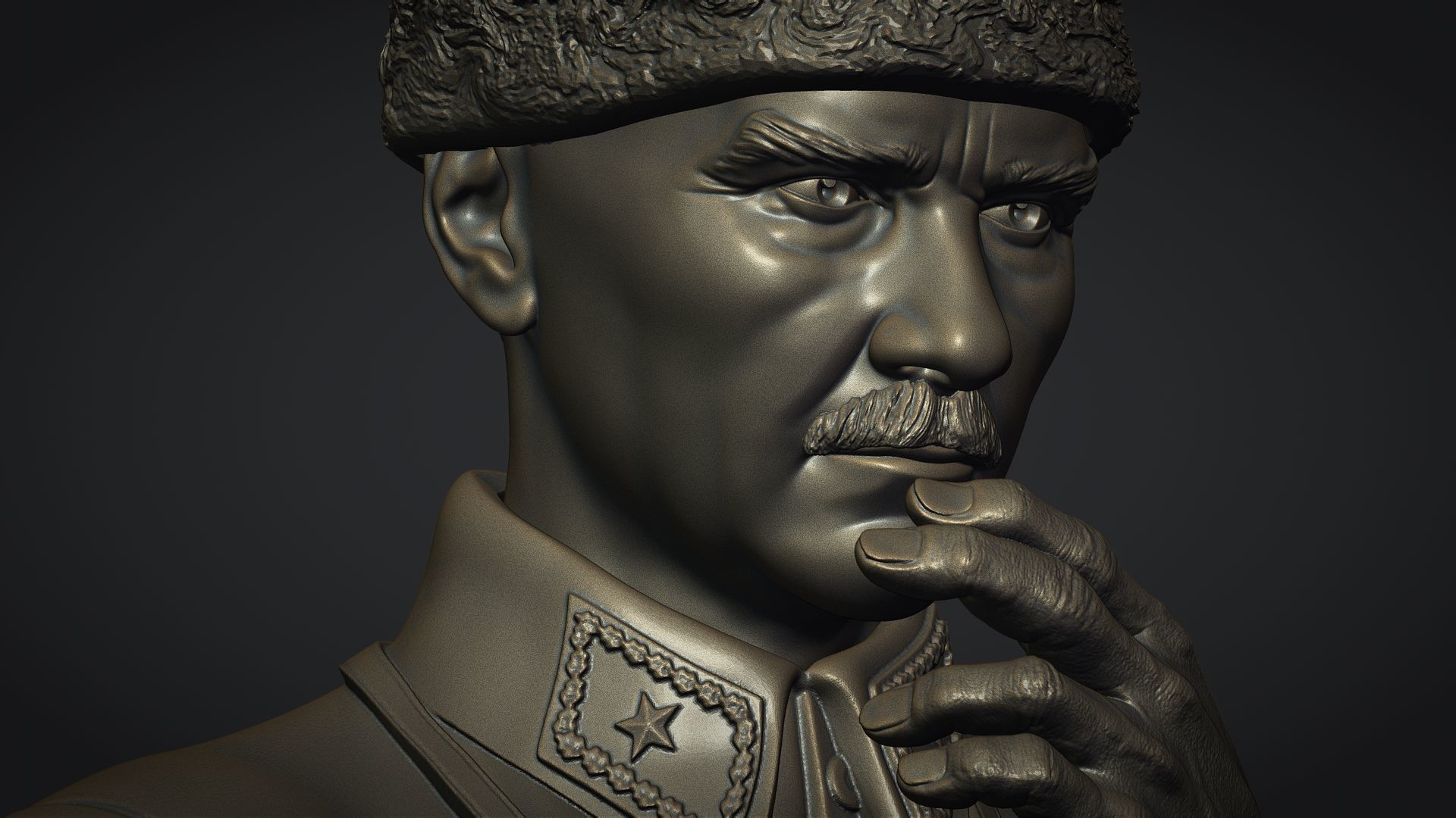 Gazi Mustafa Kemal Ataturk Kocatepe 3D print model_20